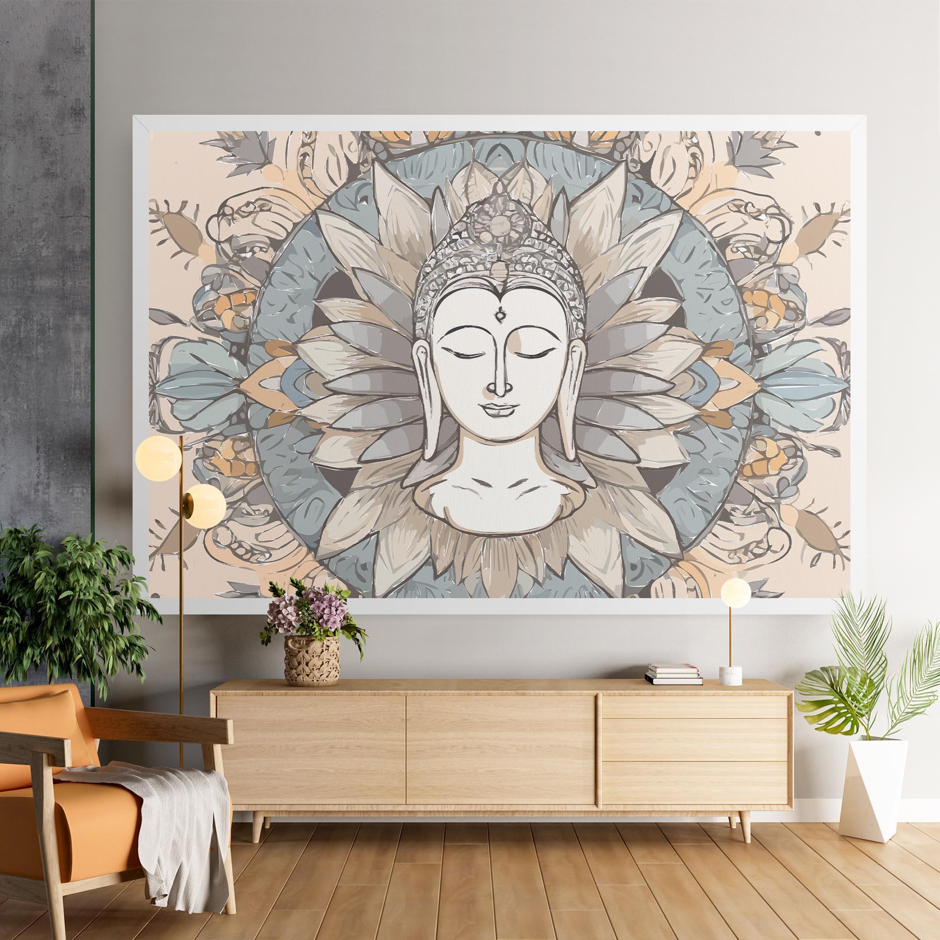 Leinwandbild Boho Element mockup 9