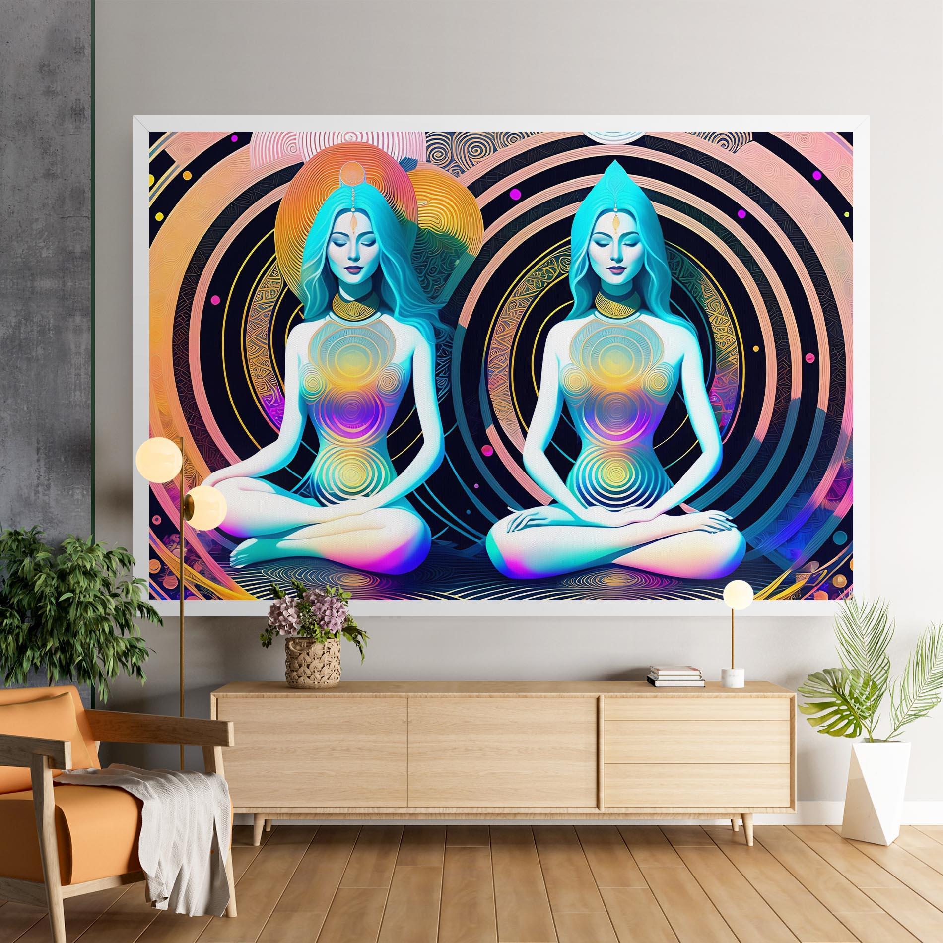 Leinwandbild Clolorful Illustrations mockup 9