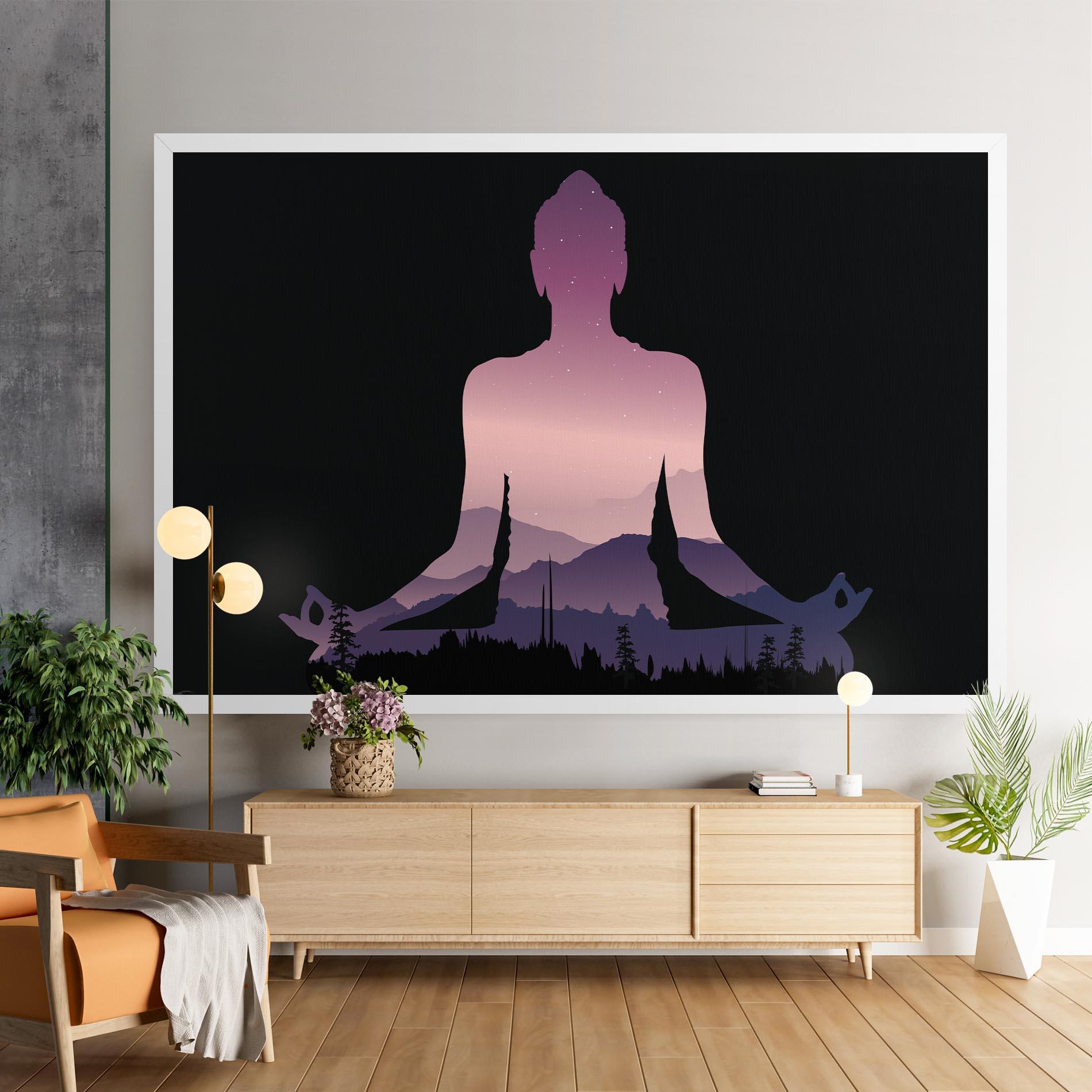 Leinwandbild Forest Star Yoga mockup 9