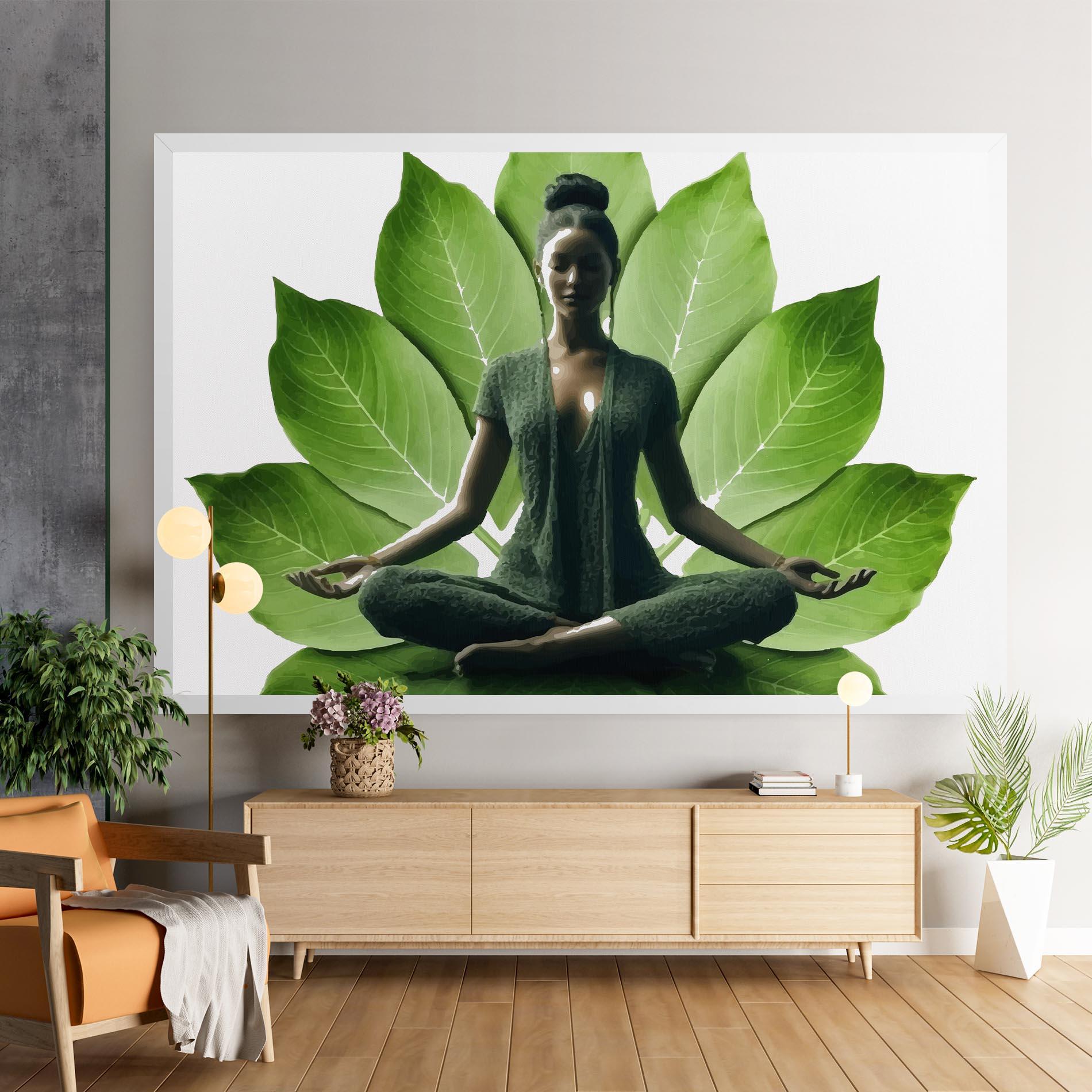 Leinwandbild Leaf Yoga mockup 9