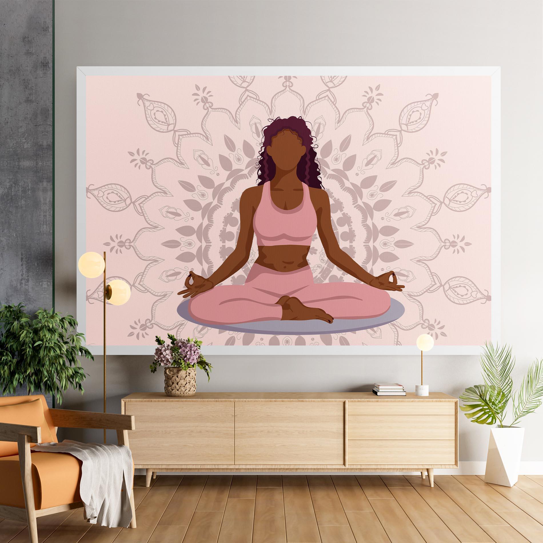 Leinwandbild Lotus Position mockup 9