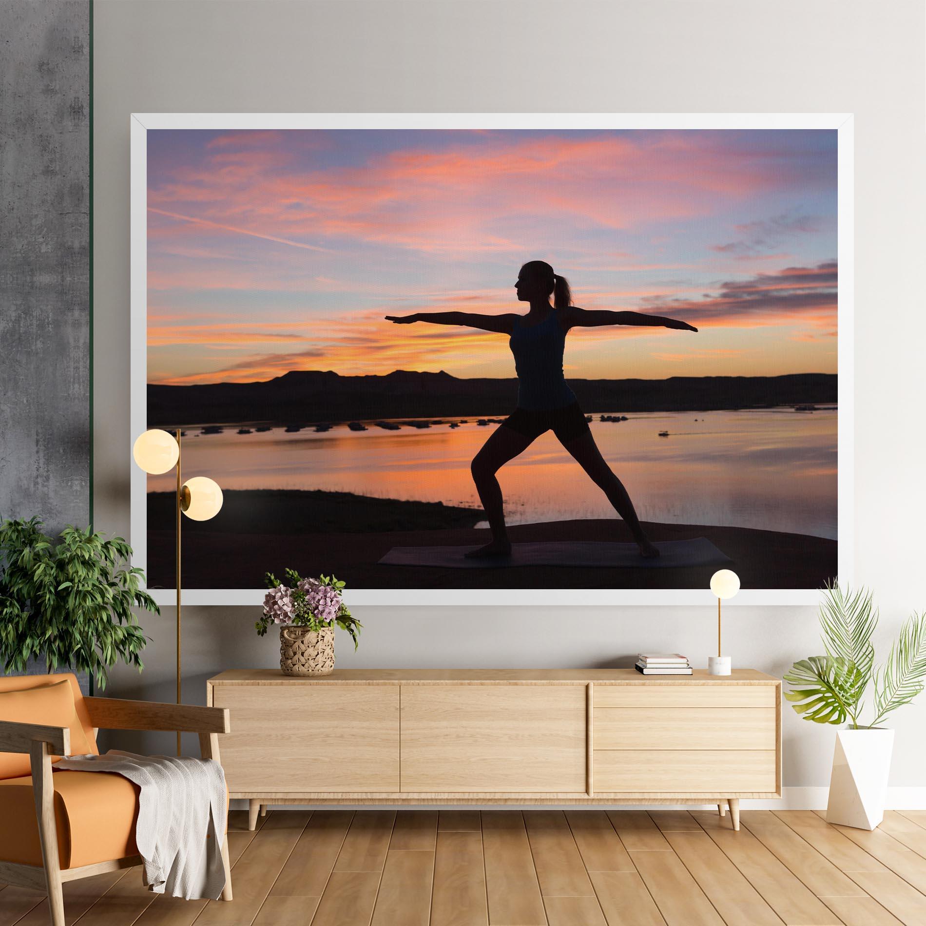 Leinwandbild Morning Yoga mockup 9
