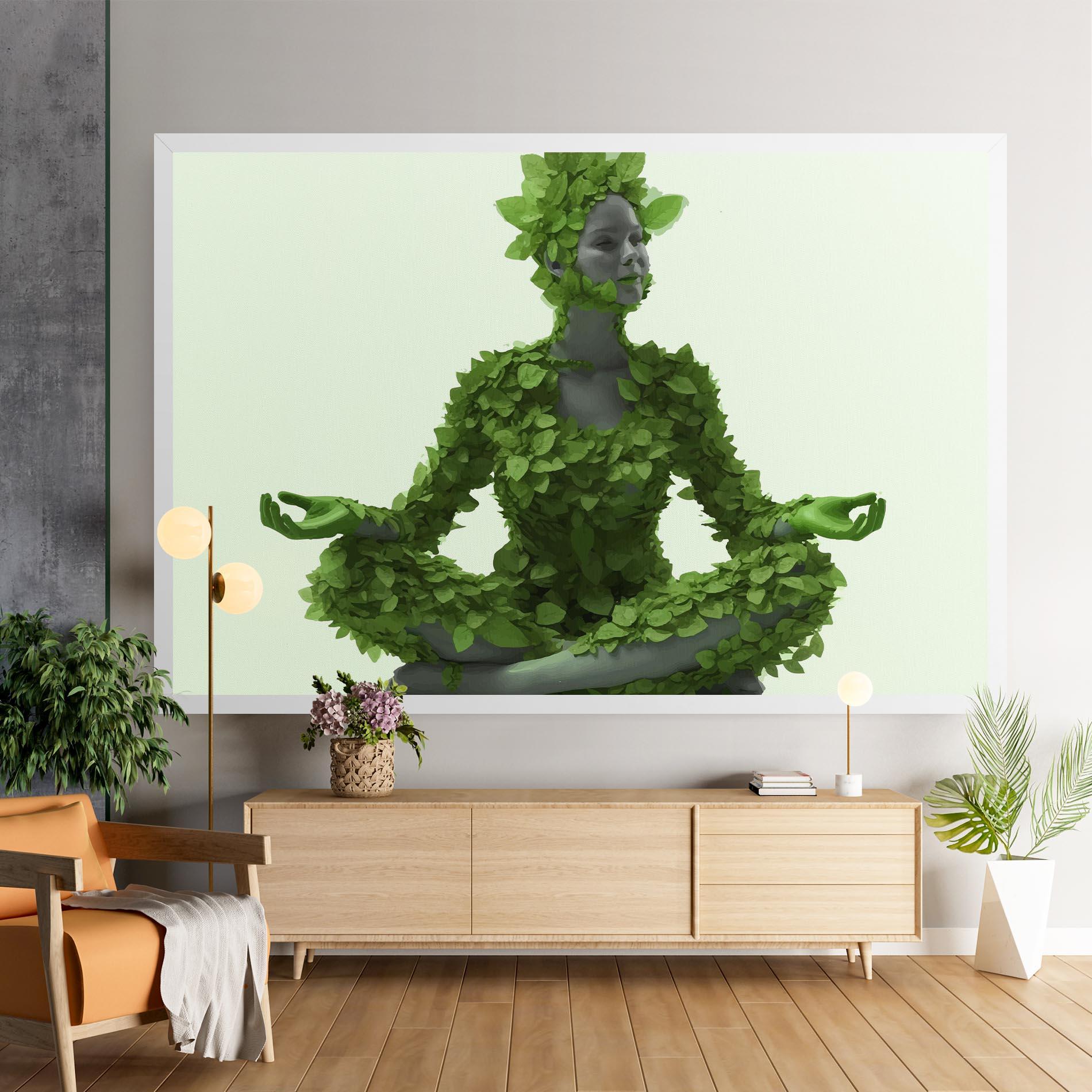 Leinwandbild Nature Yoga mockup 9