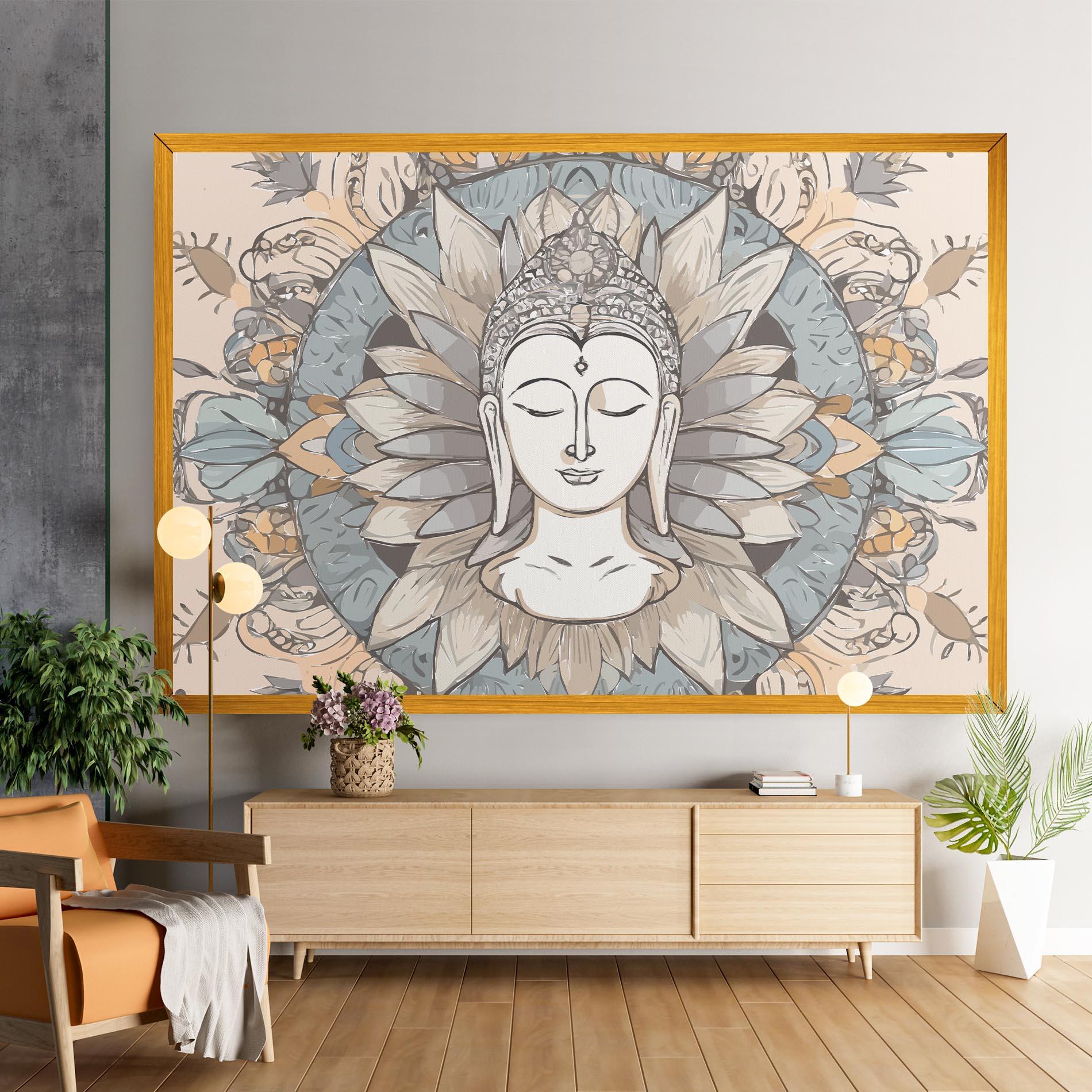 Leinwandbild Boho Element mockup 9