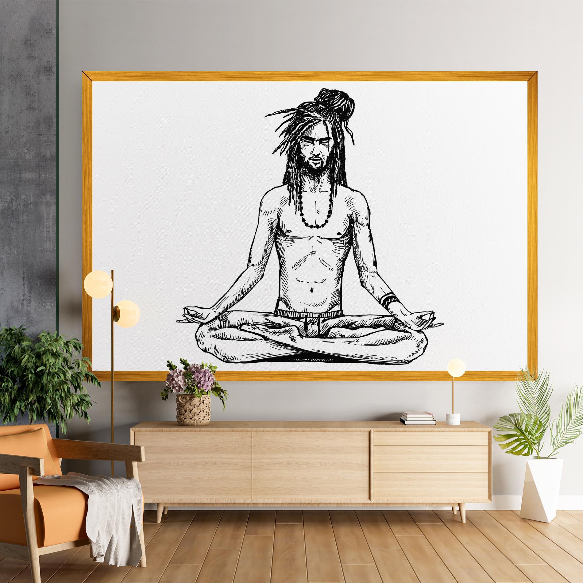 Leinwandbild Focused Meditation mockup 9