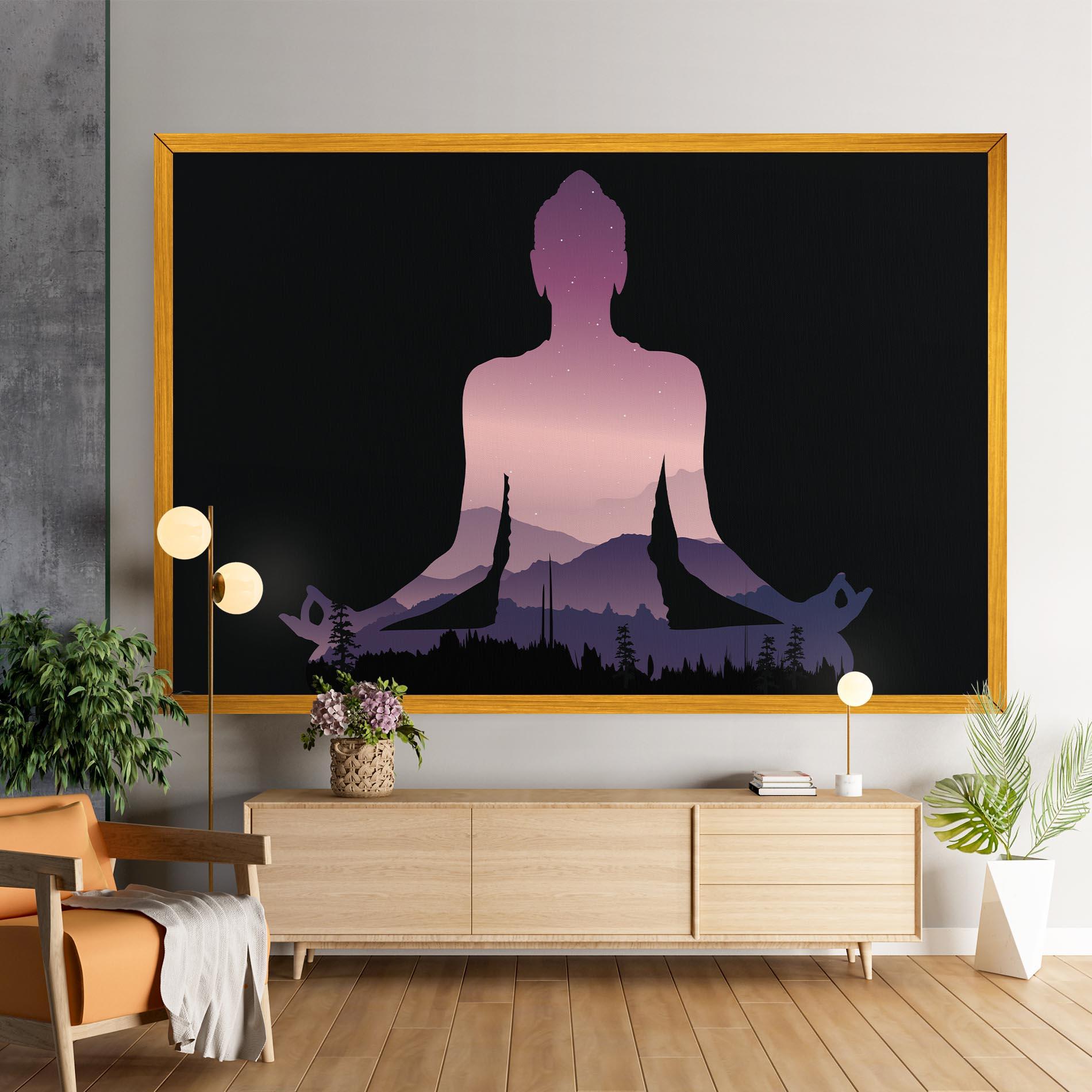 Leinwandbild Forest Star Yoga mockup 9