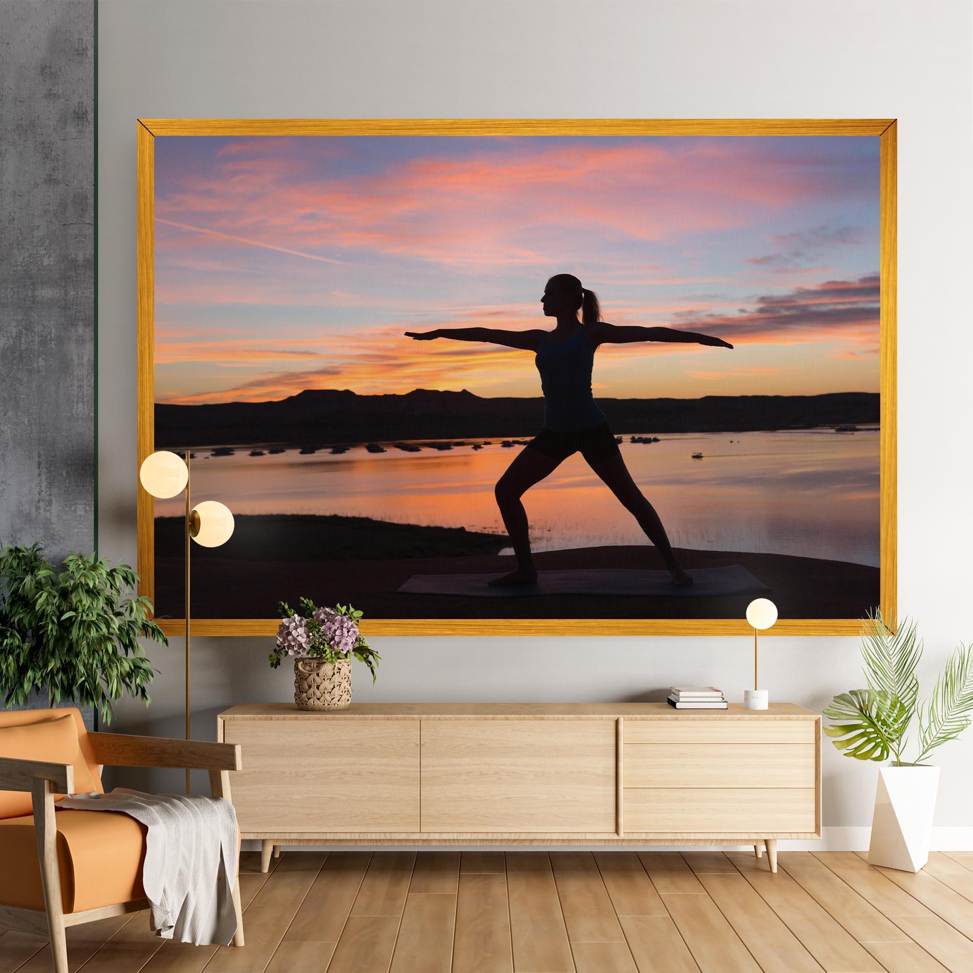 Leinwandbild Morning Yoga mockup 9