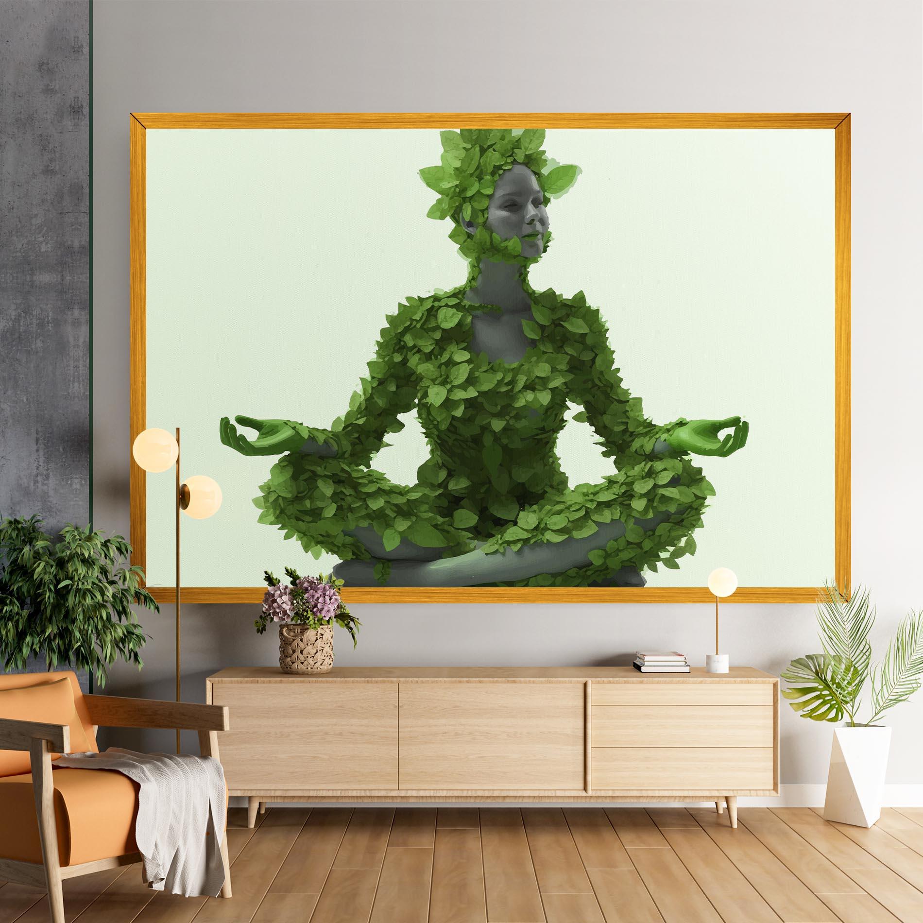 Leinwandbild Nature Yoga mockup 9