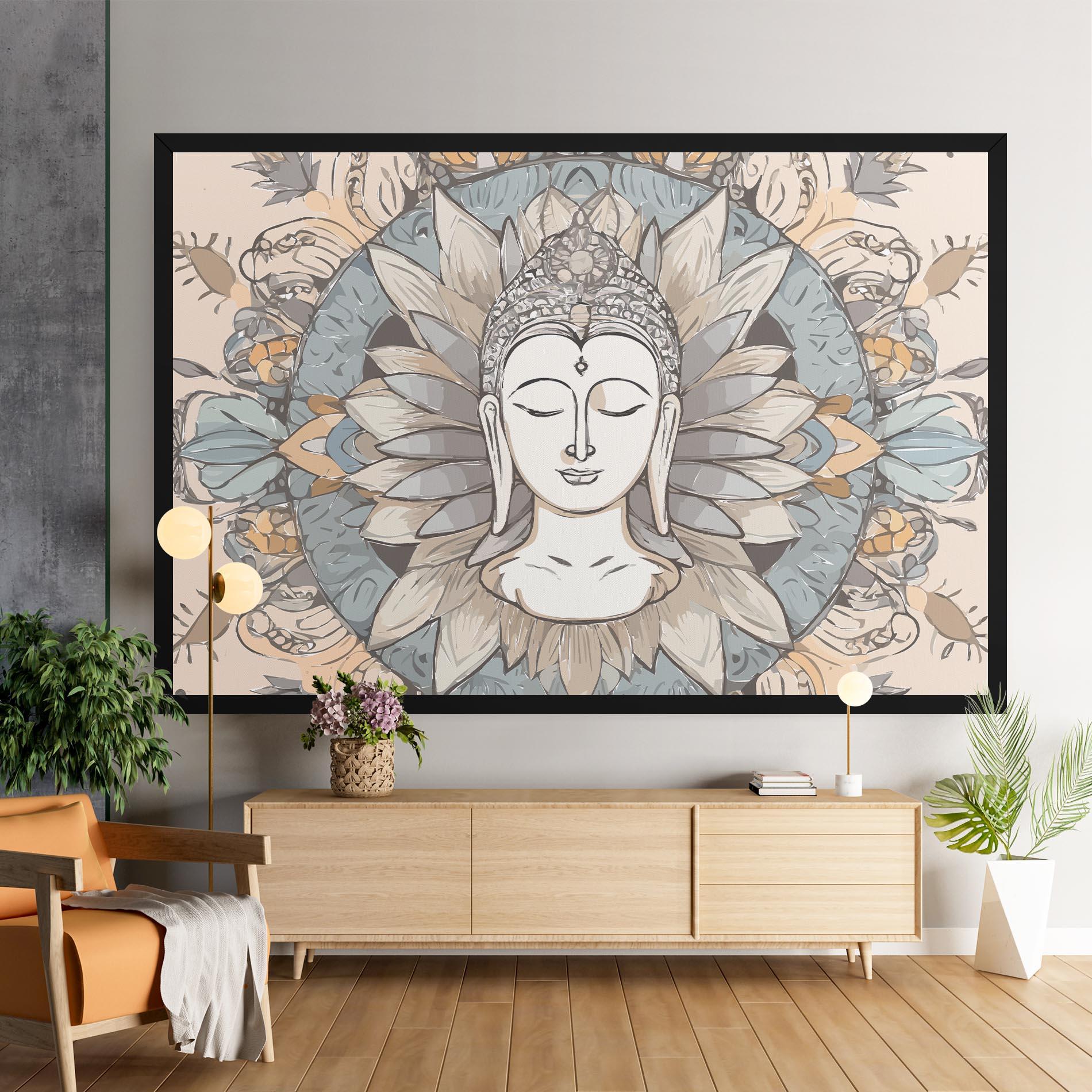 Leinwandbild Boho Element mockup 9