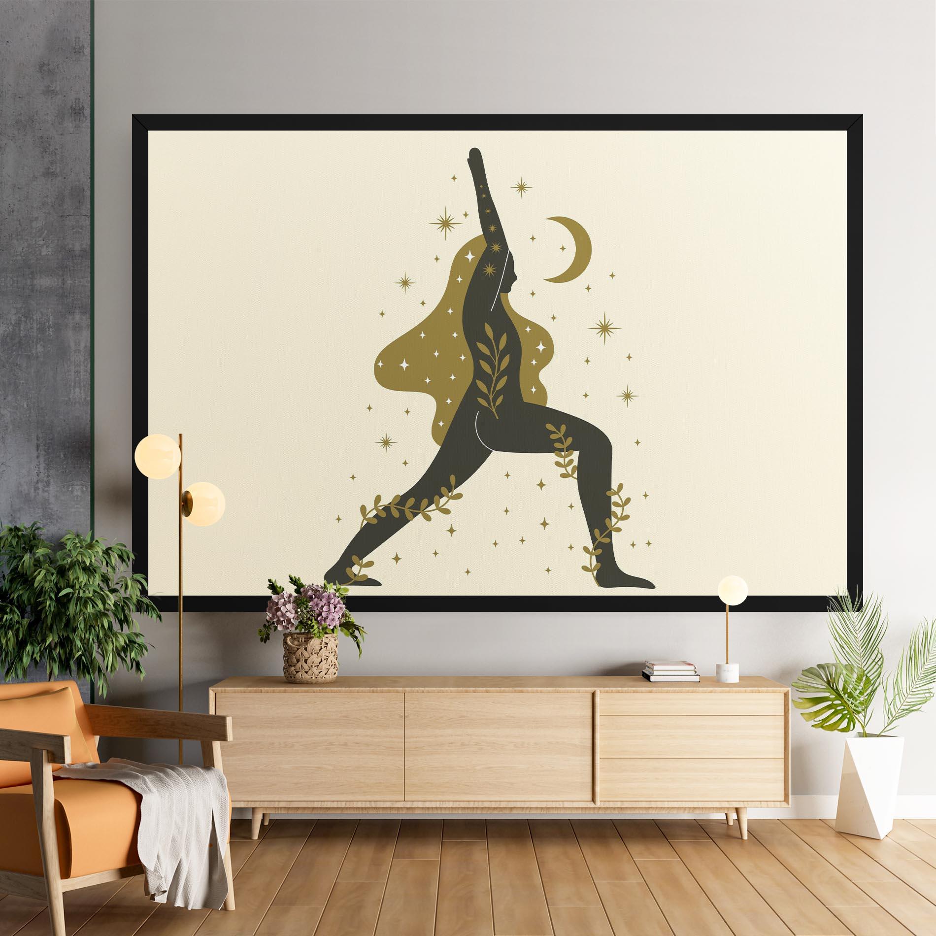 Leinwandbild Chandrasana mockup 9