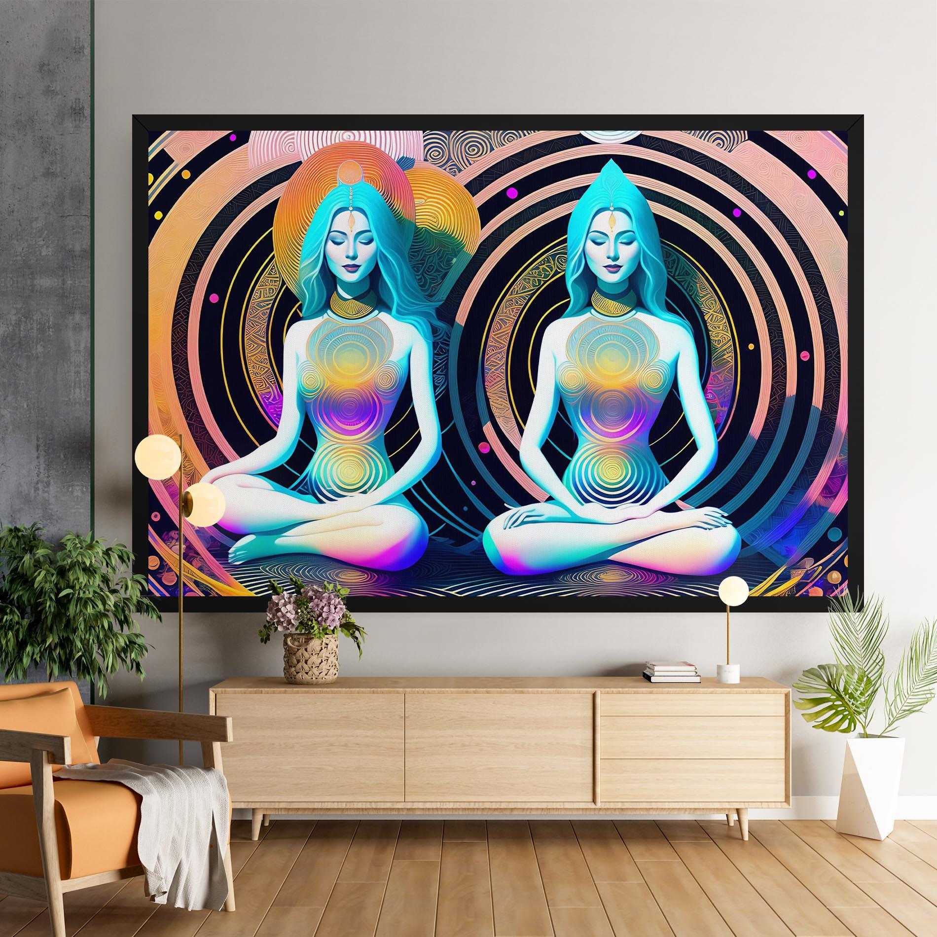 Leinwandbild Clolorful Illustrations mockup 9