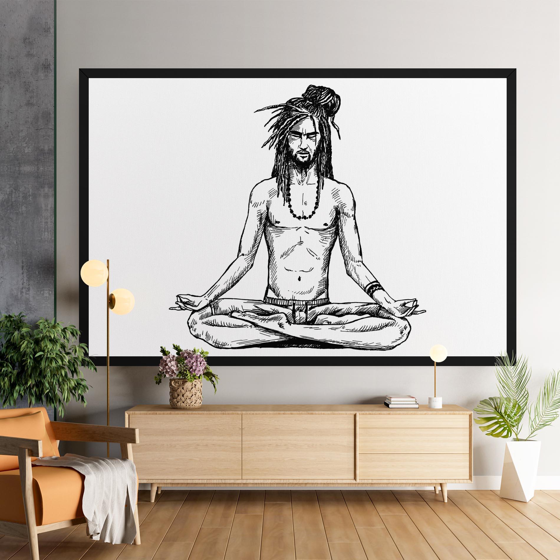 Leinwandbild Focused Meditation mockup 9