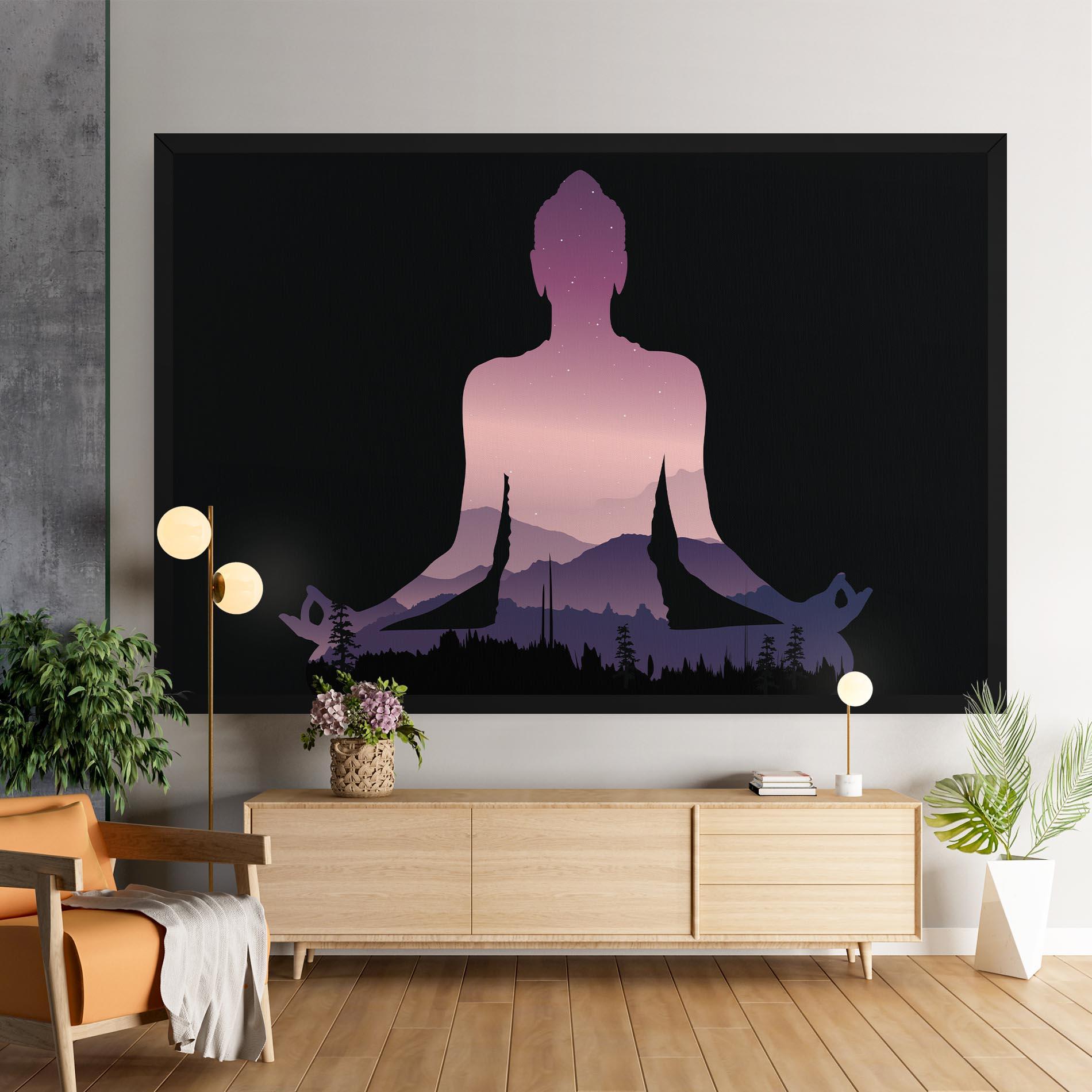 Leinwandbild Forest Star Yoga mockup 9