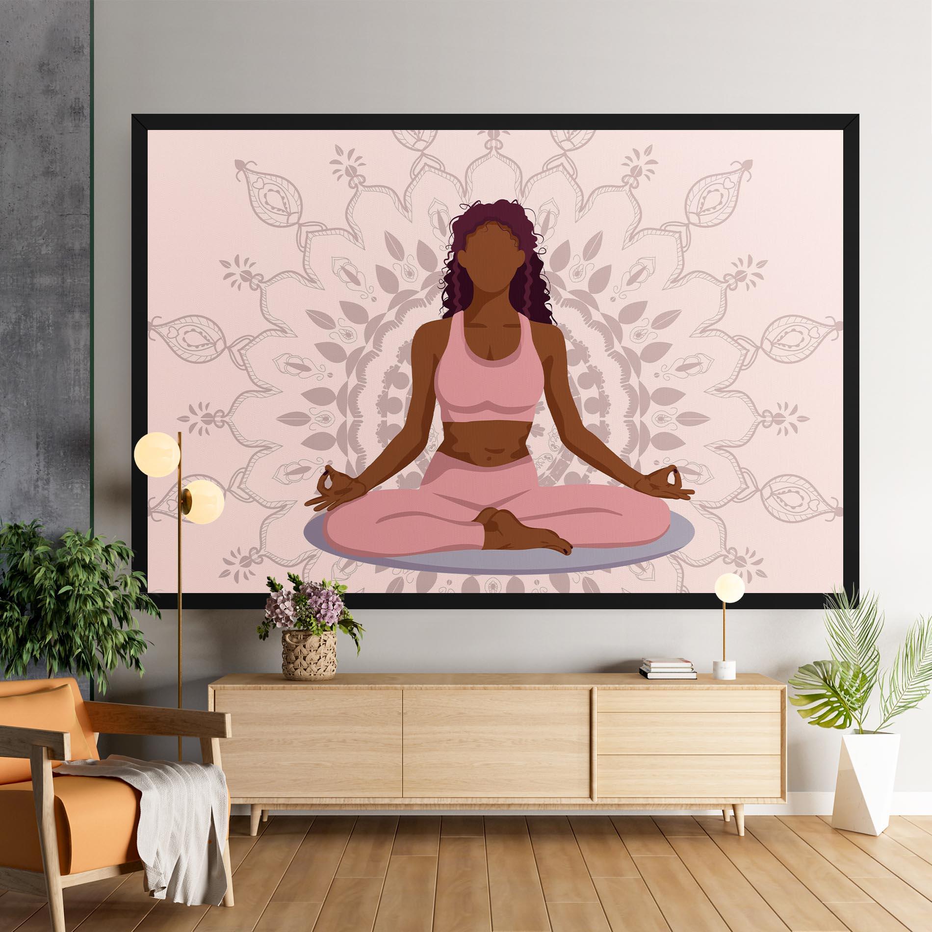 Leinwandbild Lotus Position mockup 9