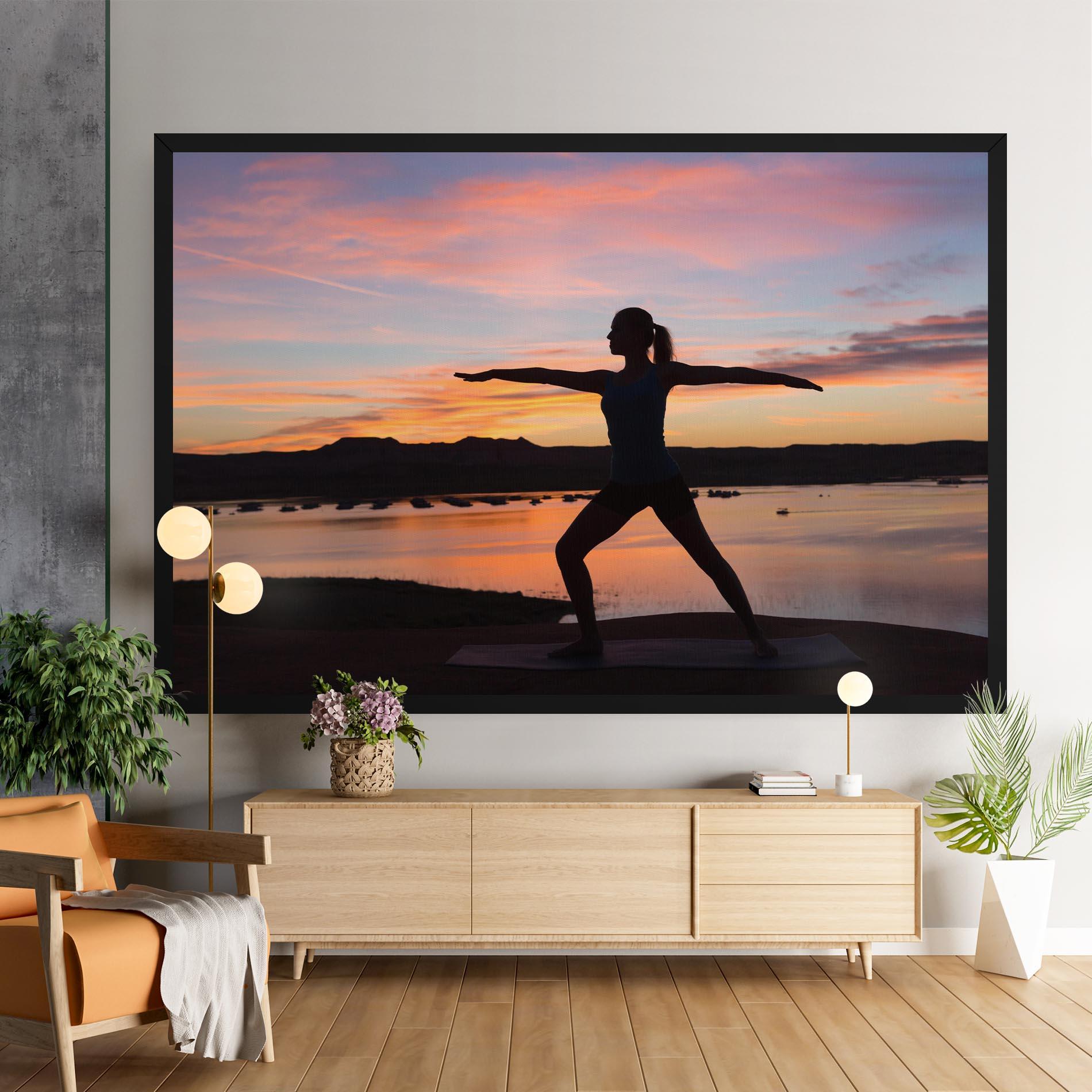 Leinwandbild Morning Yoga mockup 9
