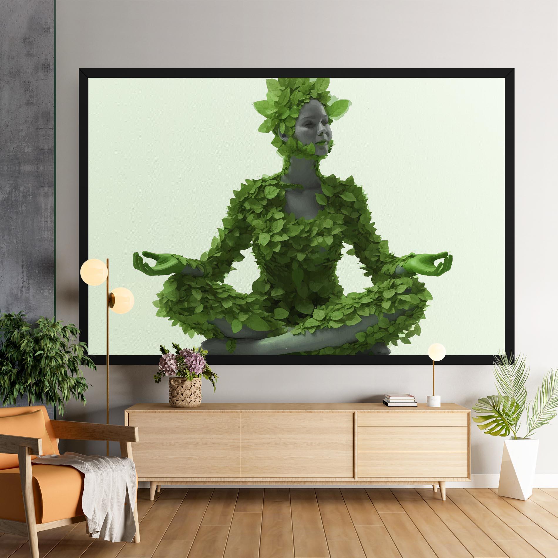 Leinwandbild Nature Yoga mockup 9