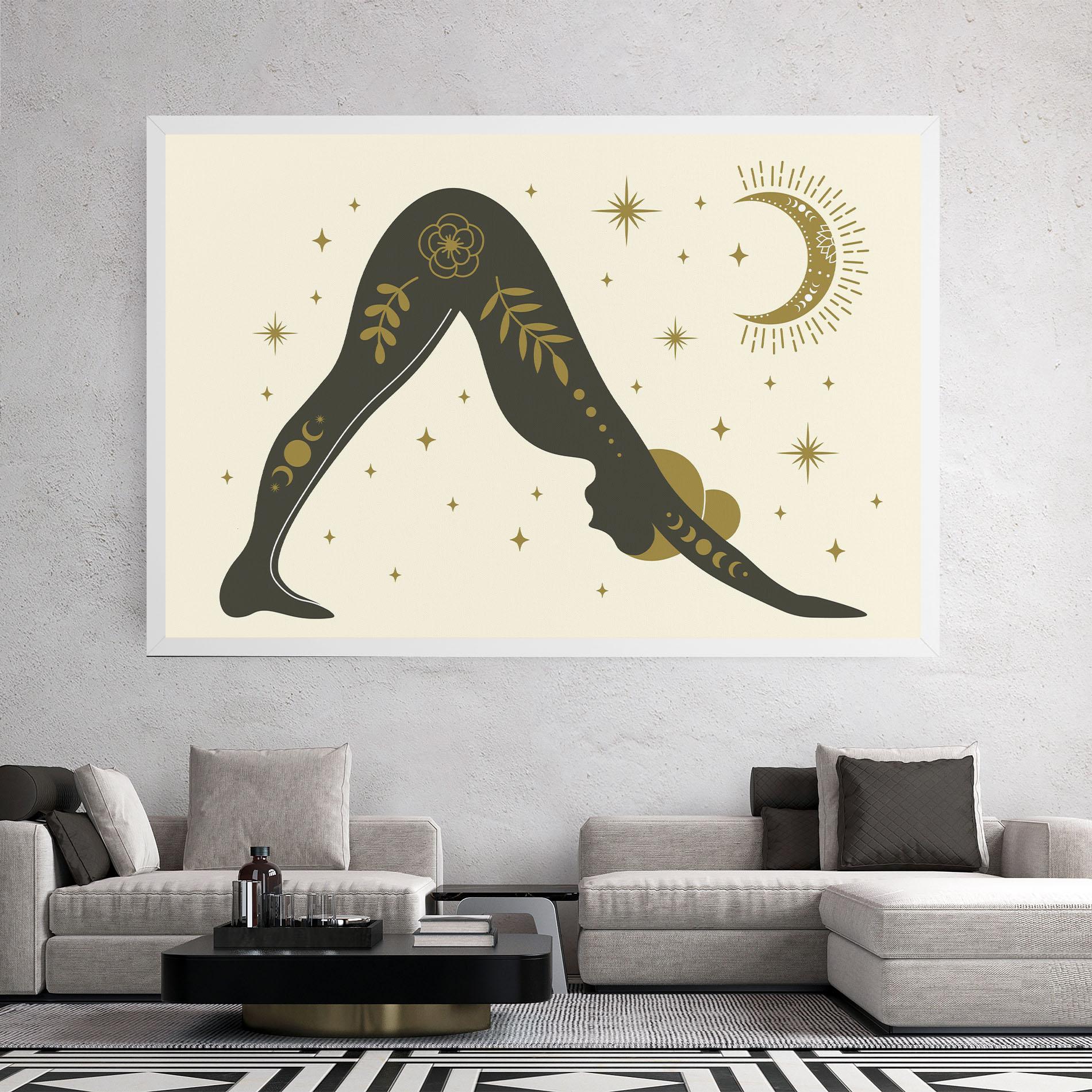 Leinwandbild Adho Mukha mockup 2