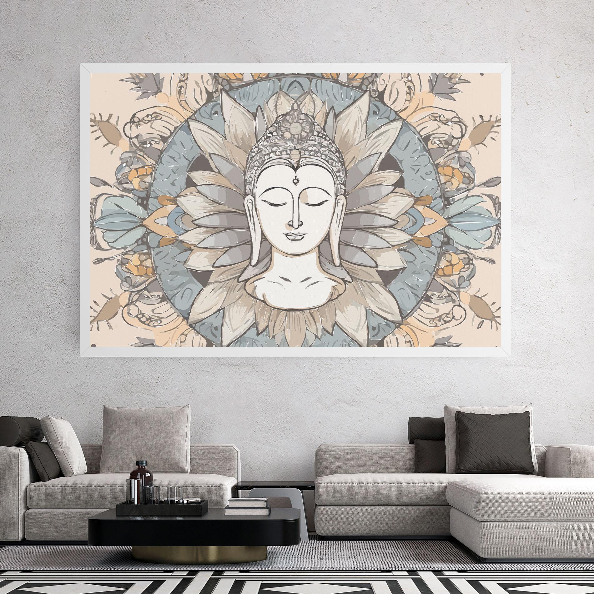 Leinwandbild Boho Element mockup 2