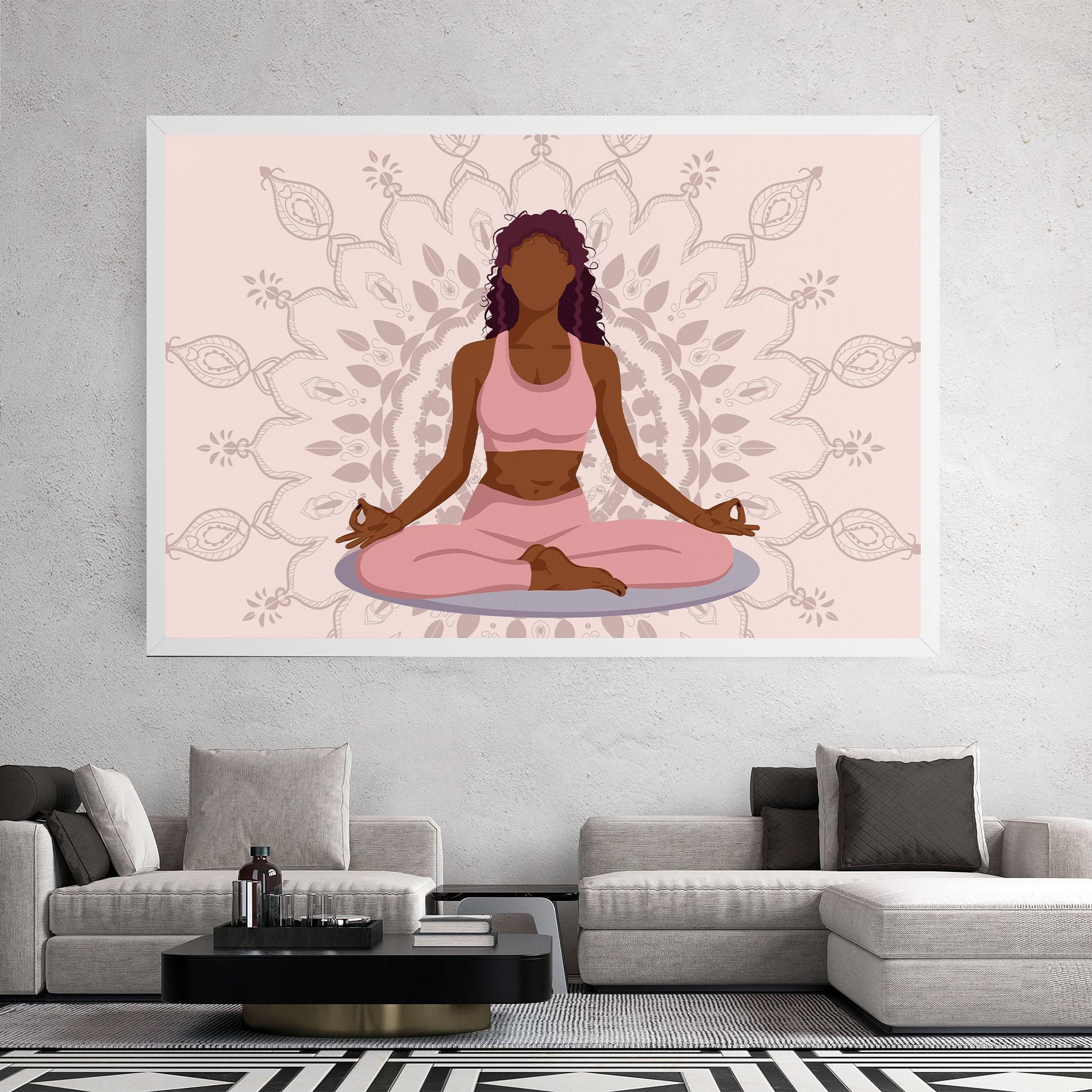 Leinwandbild Lotus Position mockup 2