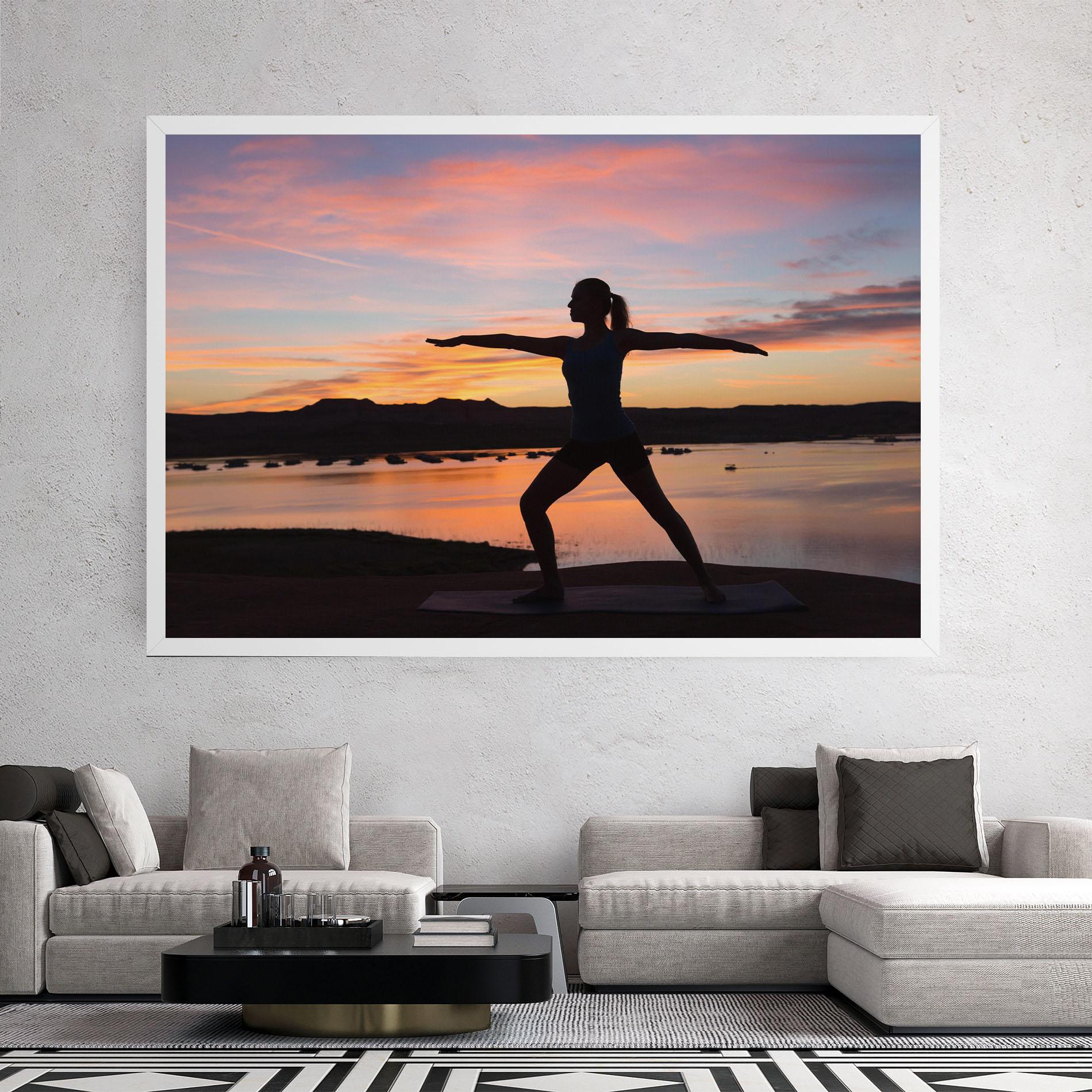 Leinwandbild Morning Yoga mockup 2