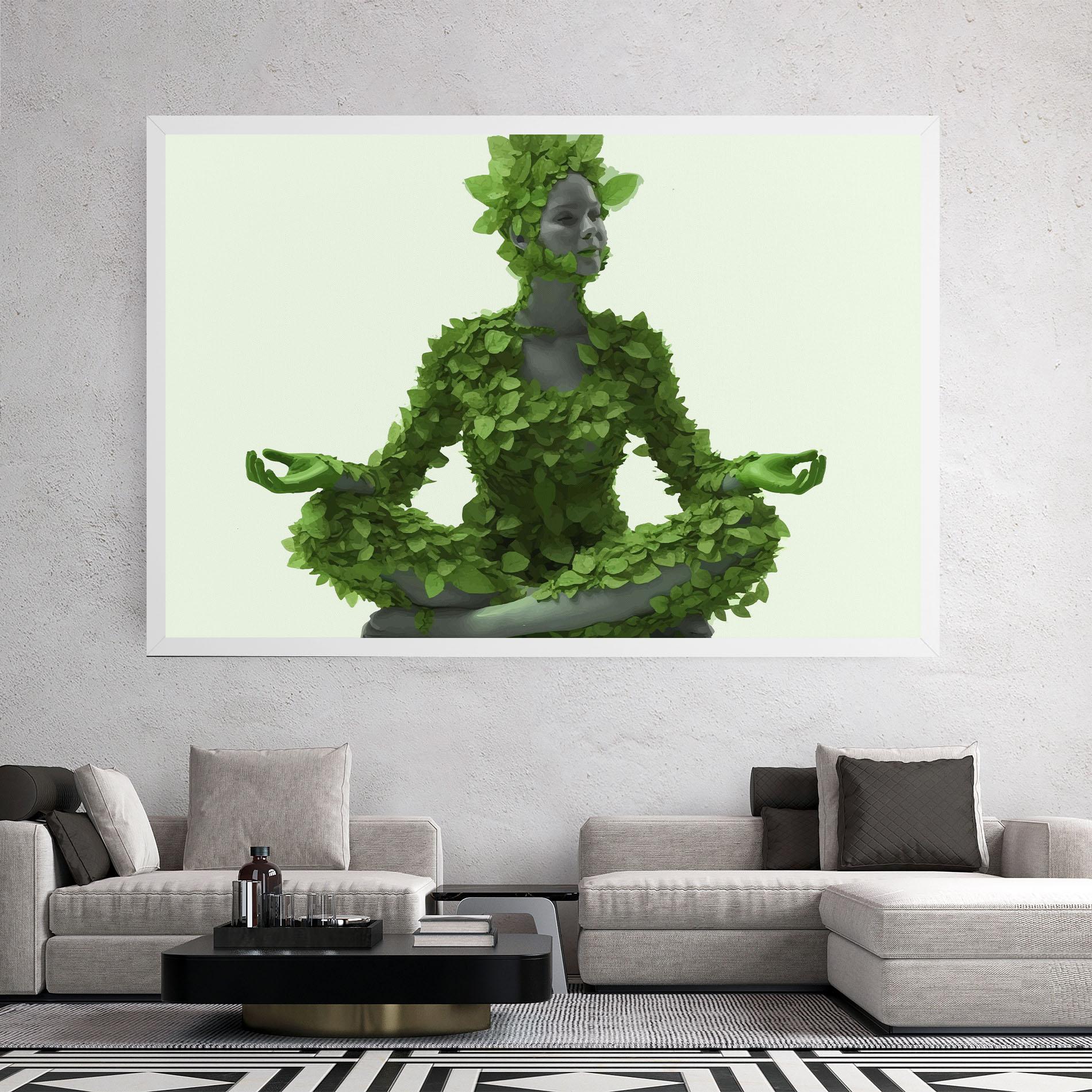 Leinwandbild Nature Yoga mockup 2