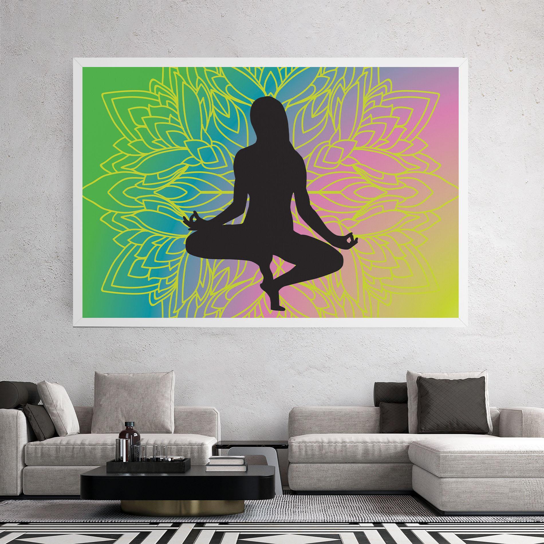 Leinwandbild Peace Yoga 01 mockup 2