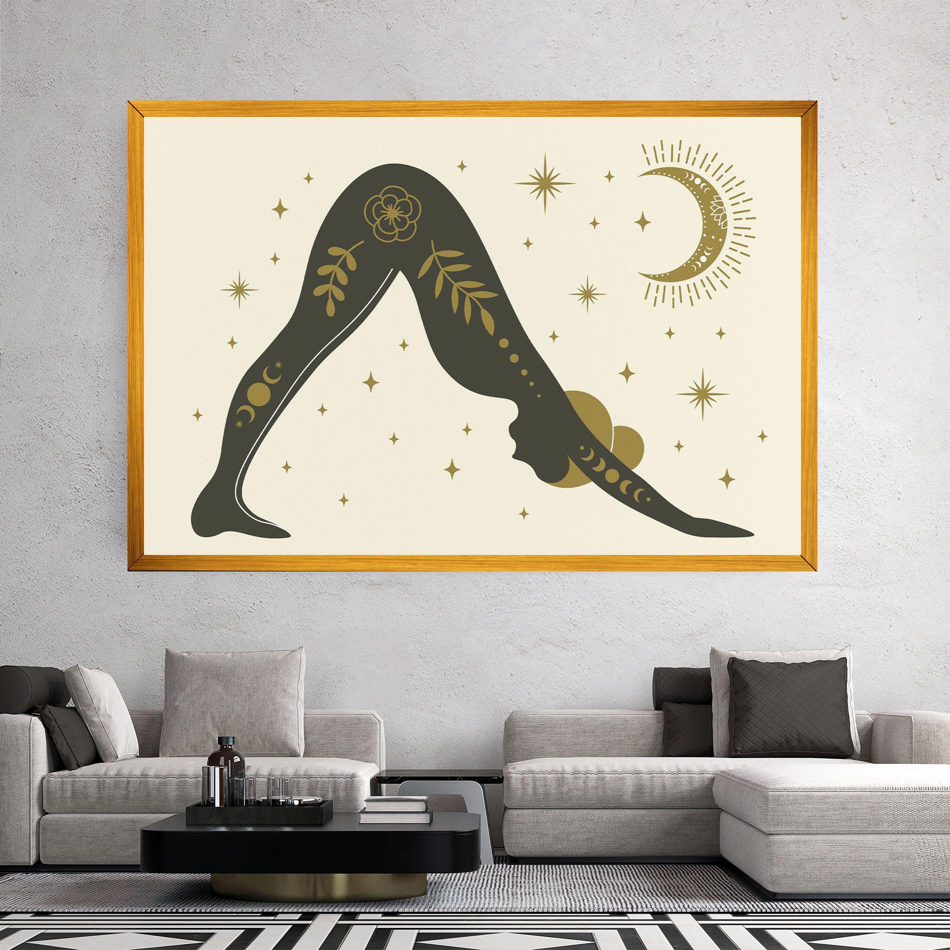 Leinwandbild Adho Mukha mockup 2