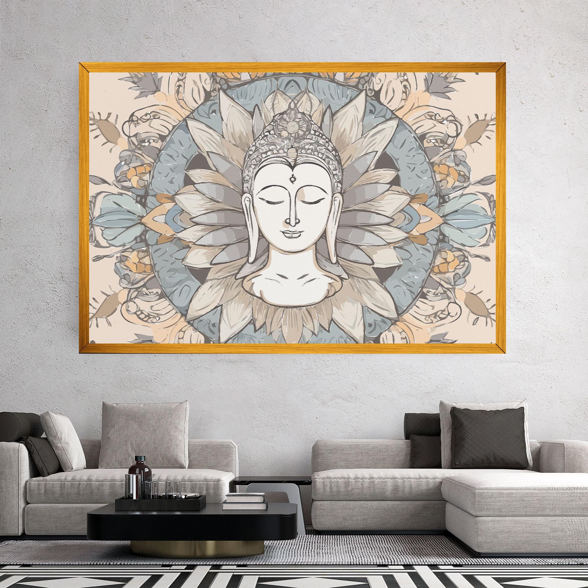 Leinwandbild Boho Element mockup 2