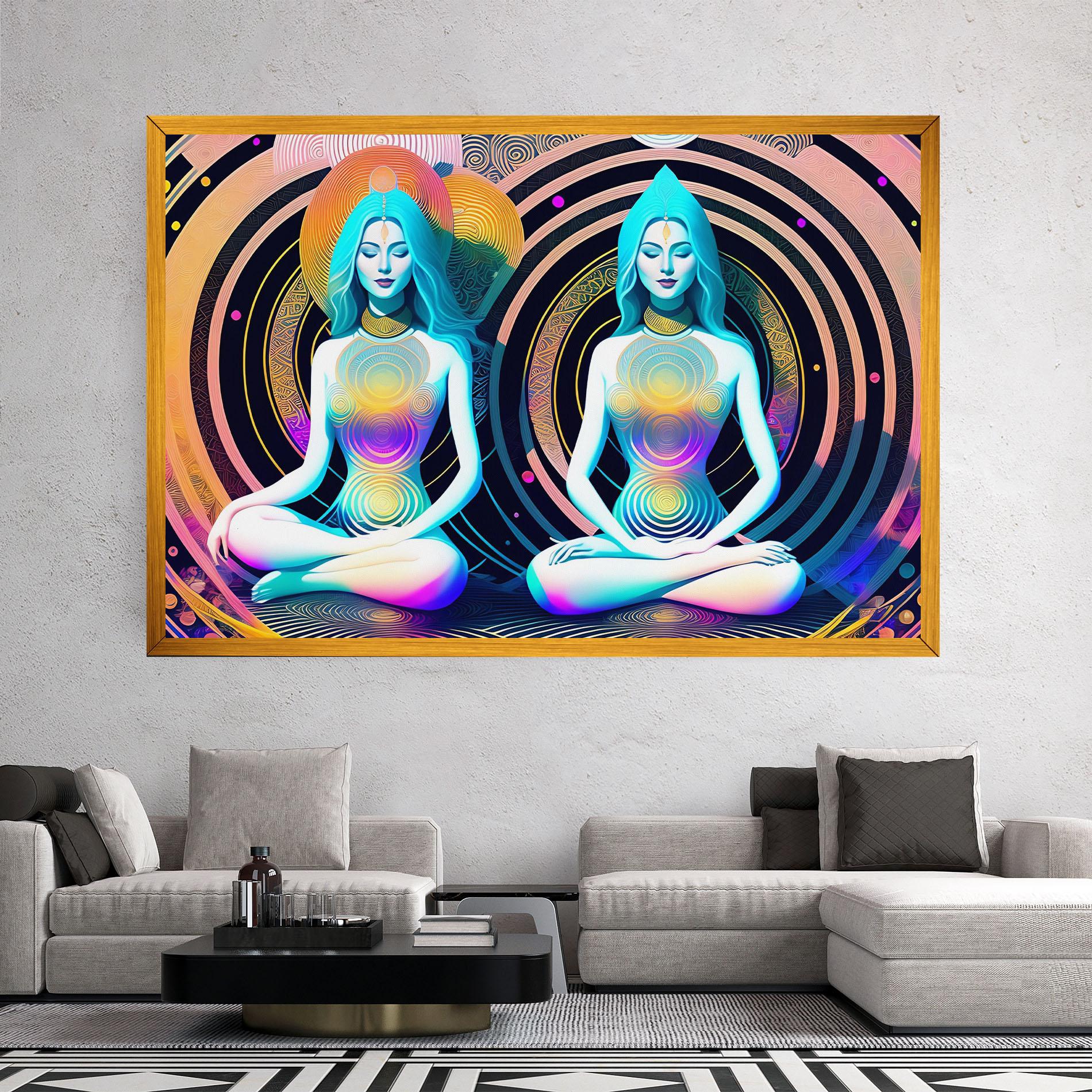 Leinwandbild Clolorful Illustrations mockup 2