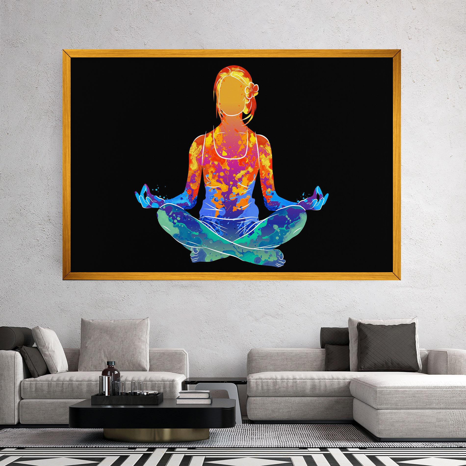 Leinwandbild Colorful Meditation mockup 2