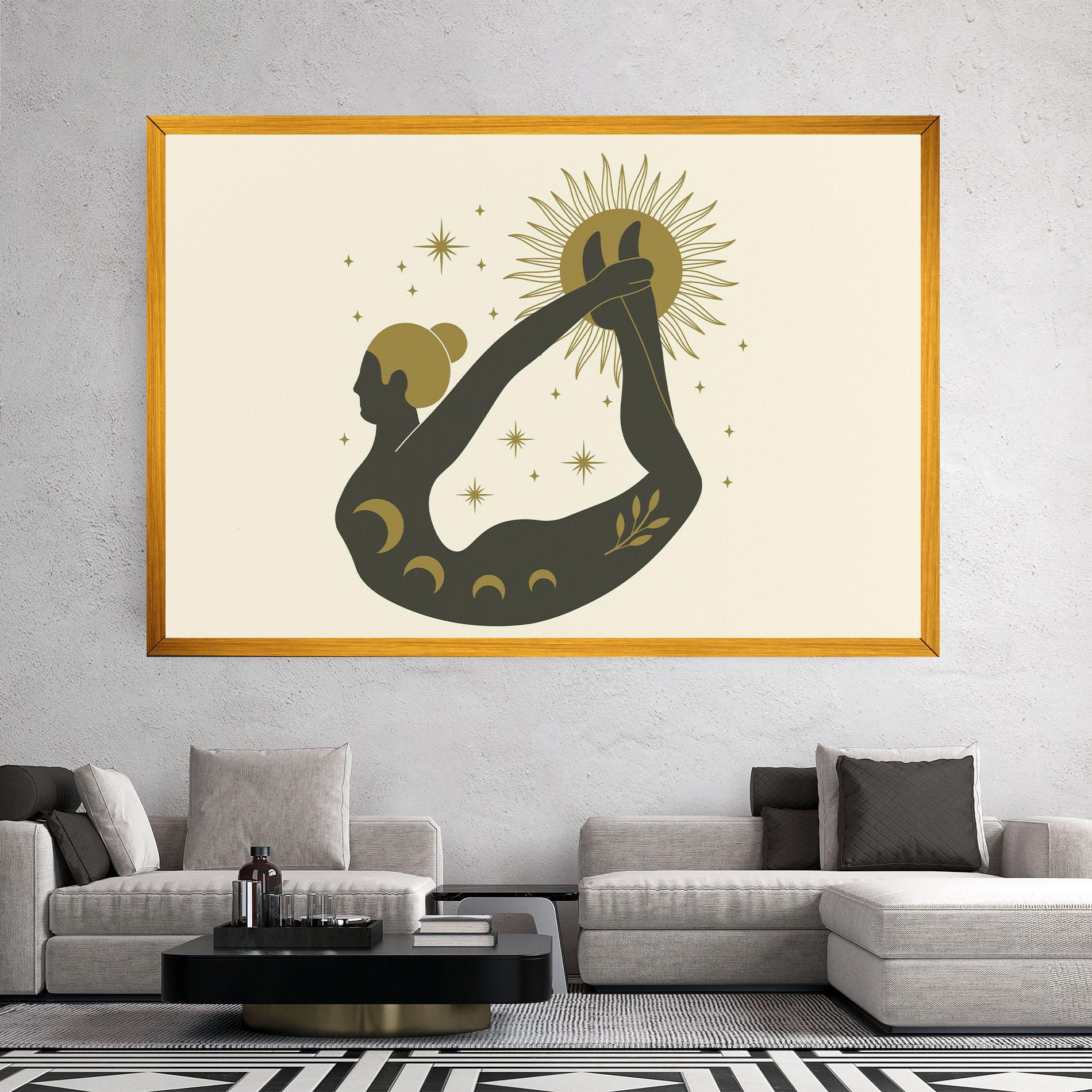 Leinwandbild Dhanurasana mockup 2
