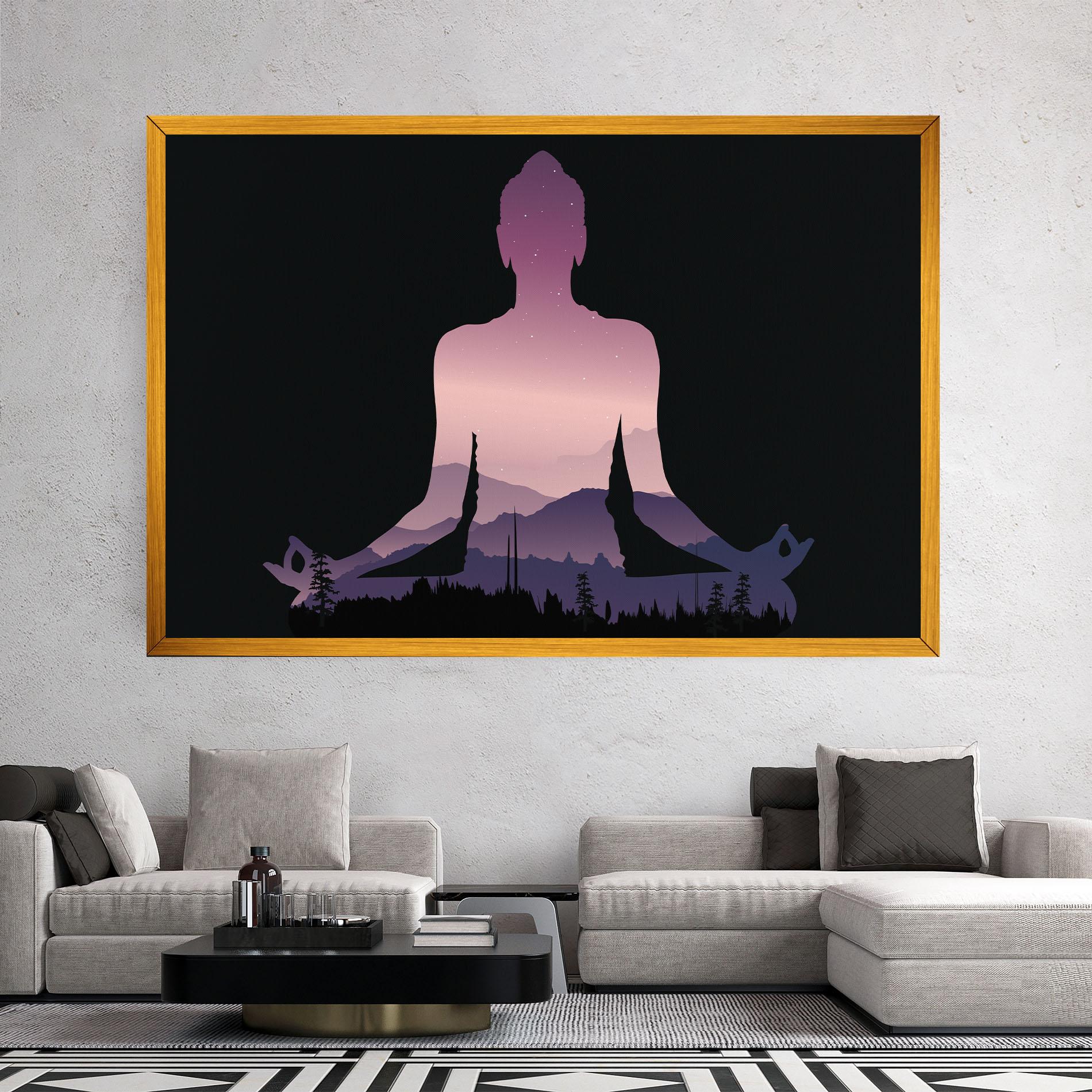 Leinwandbild Forest Star Yoga mockup 2