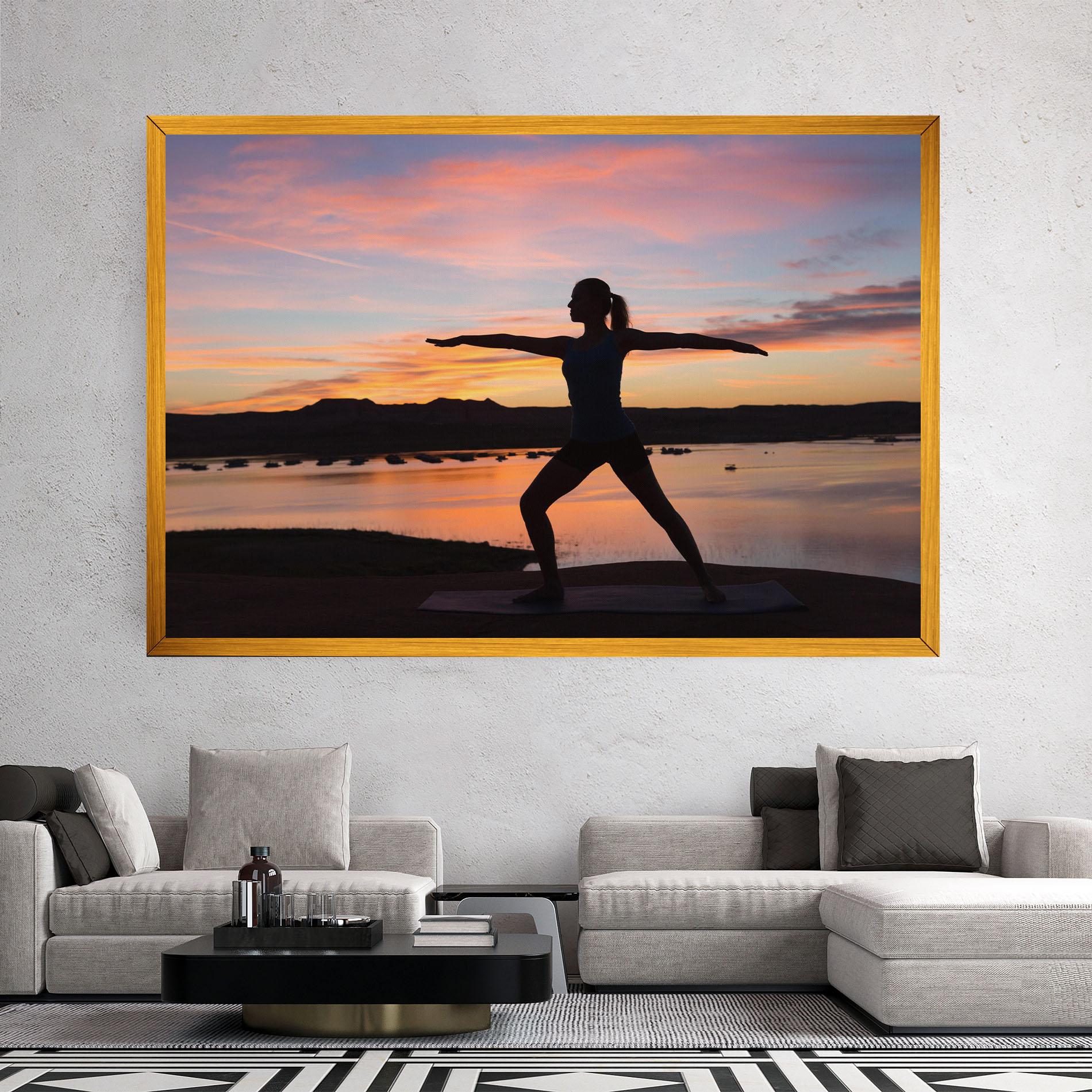 Leinwandbild Morning Yoga mockup 2