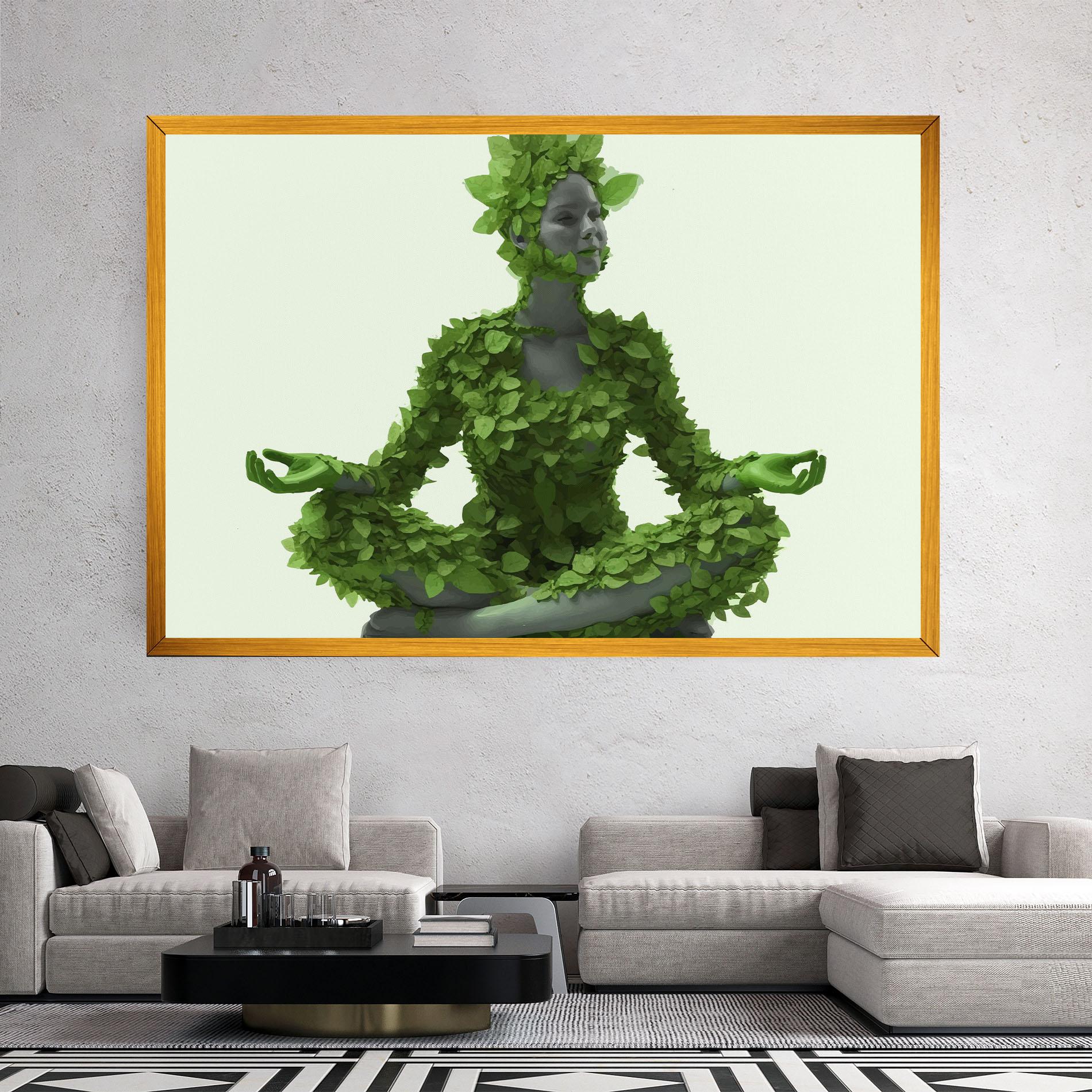 Leinwandbild Nature Yoga mockup 2