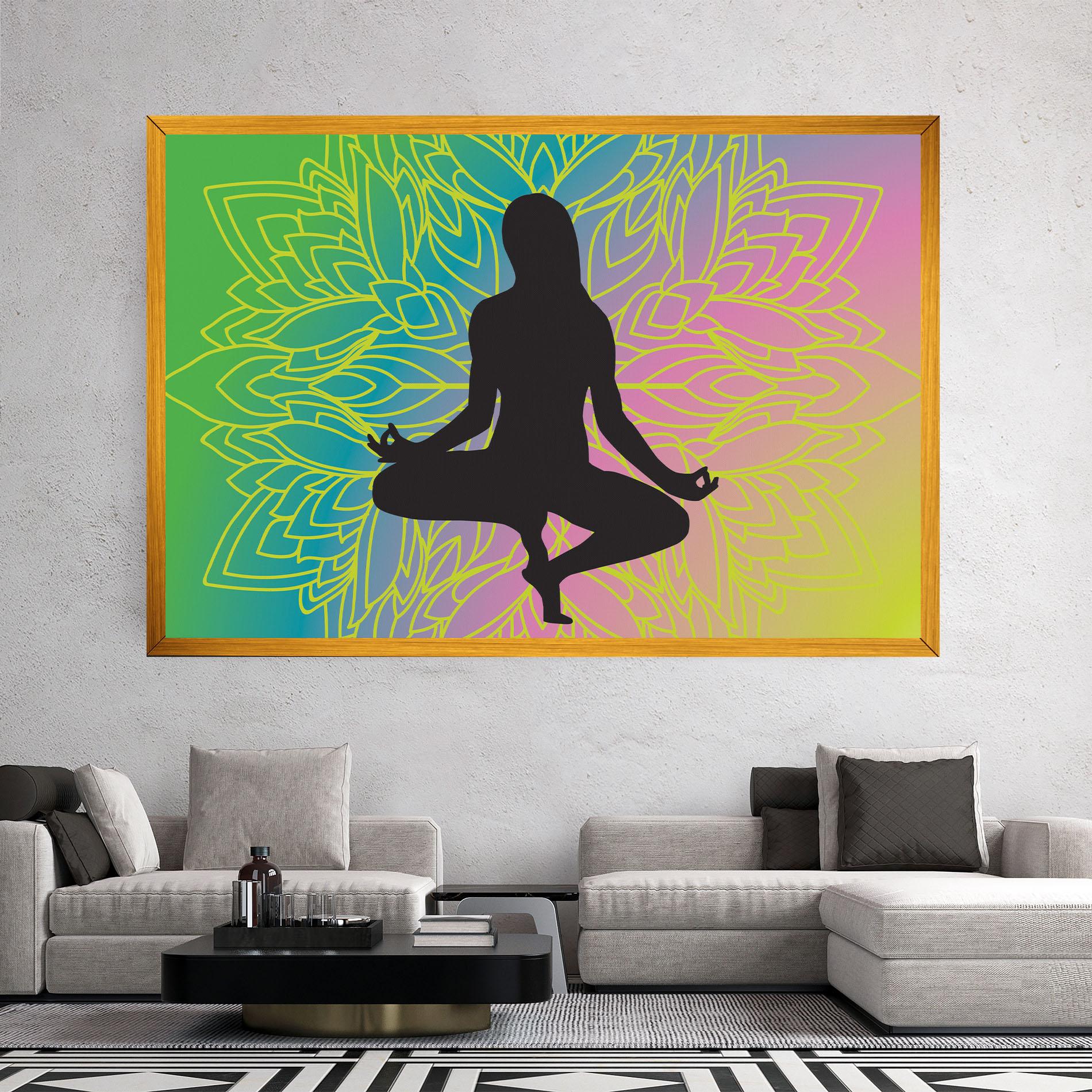 Leinwandbild Peace Yoga 01 mockup 2