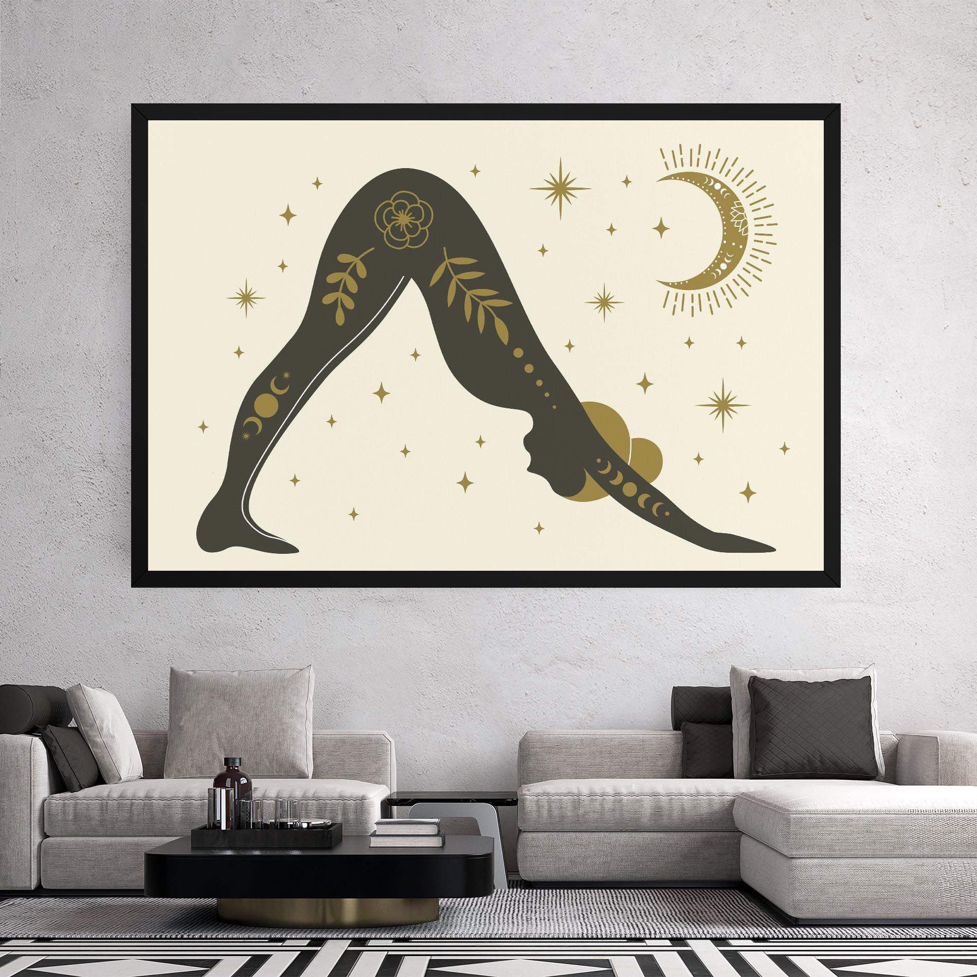 Leinwandbild Adho Mukha mockup 2