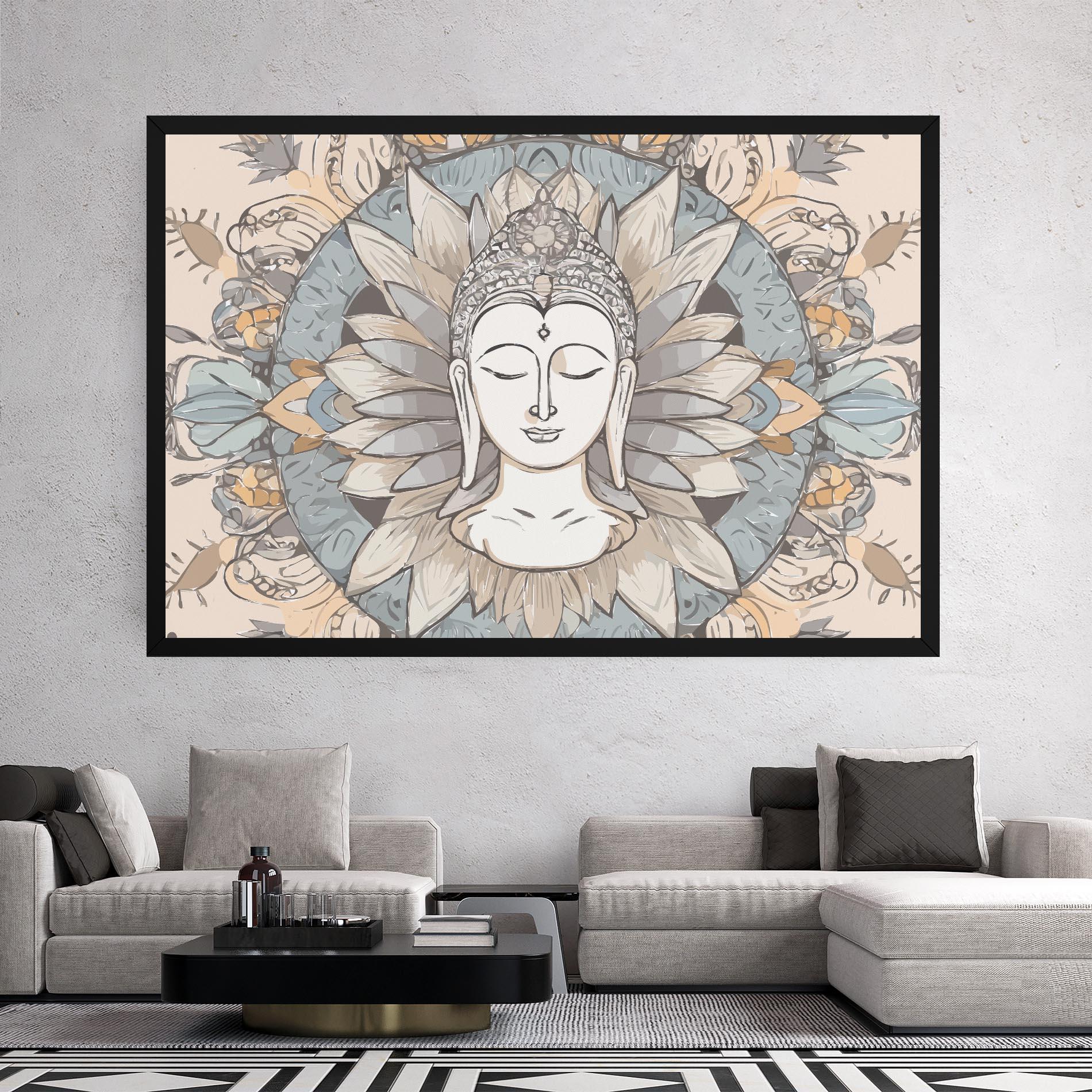 Leinwandbild Boho Element mockup 2