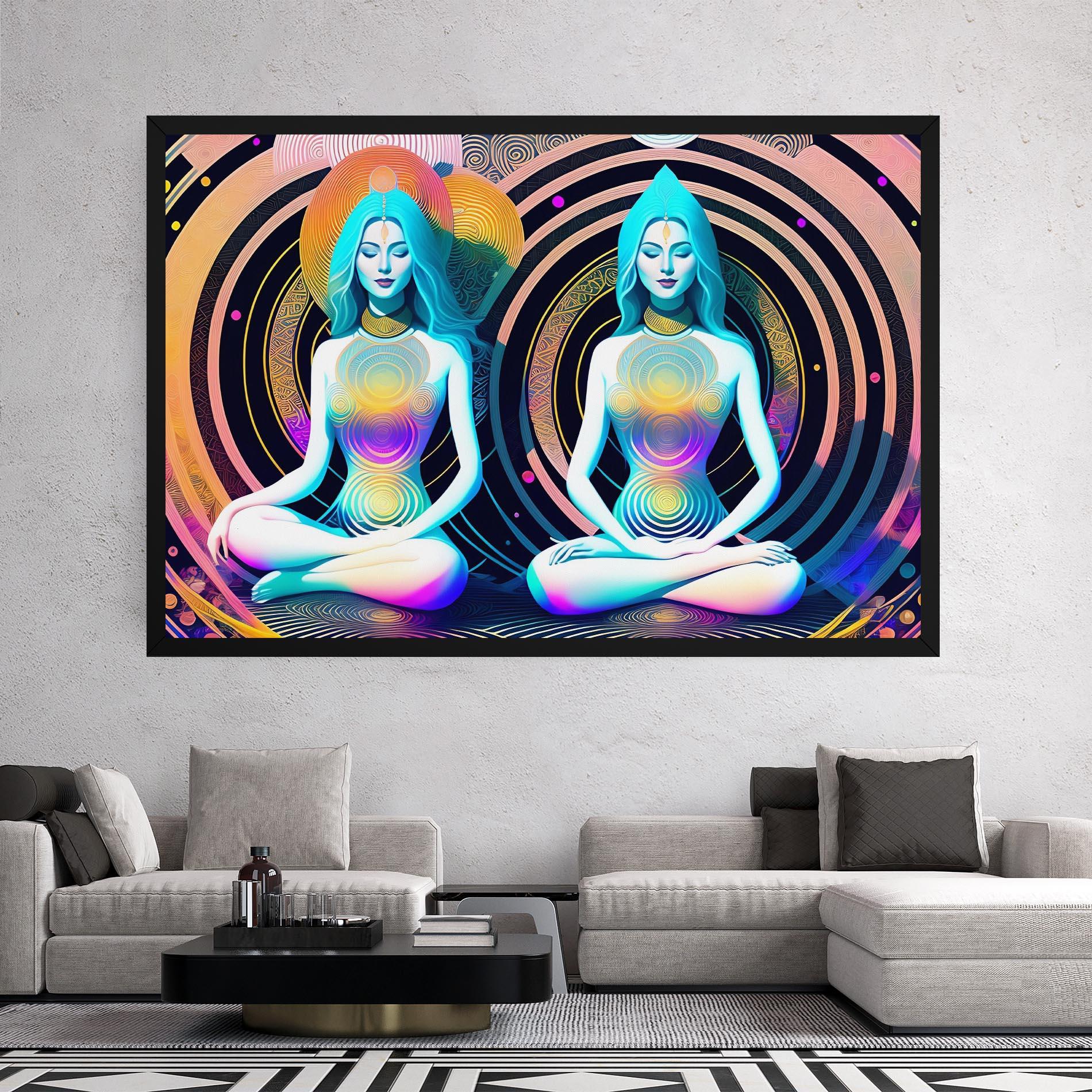 Leinwandbild Clolorful Illustrations mockup 2