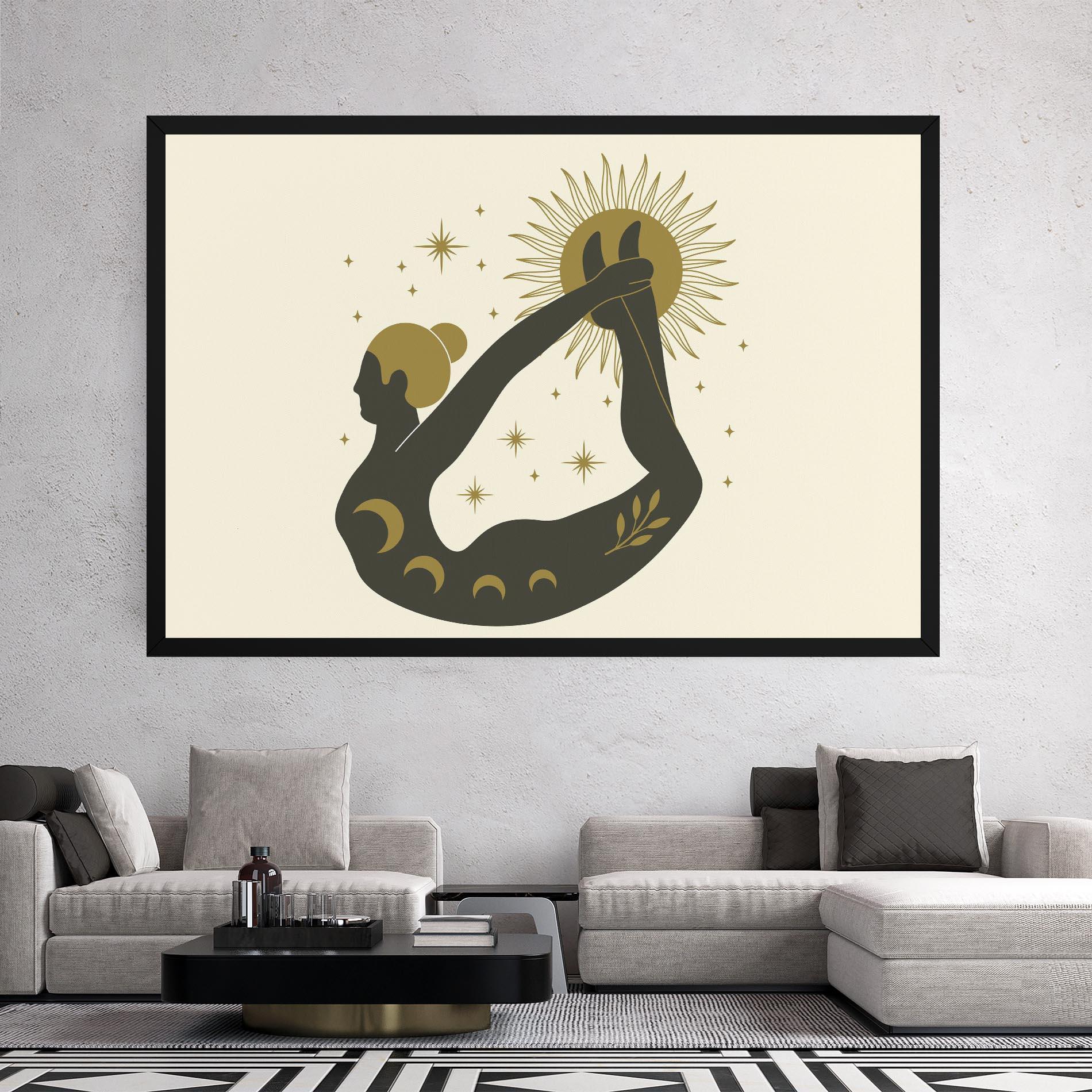 Leinwandbild Dhanurasana mockup 2