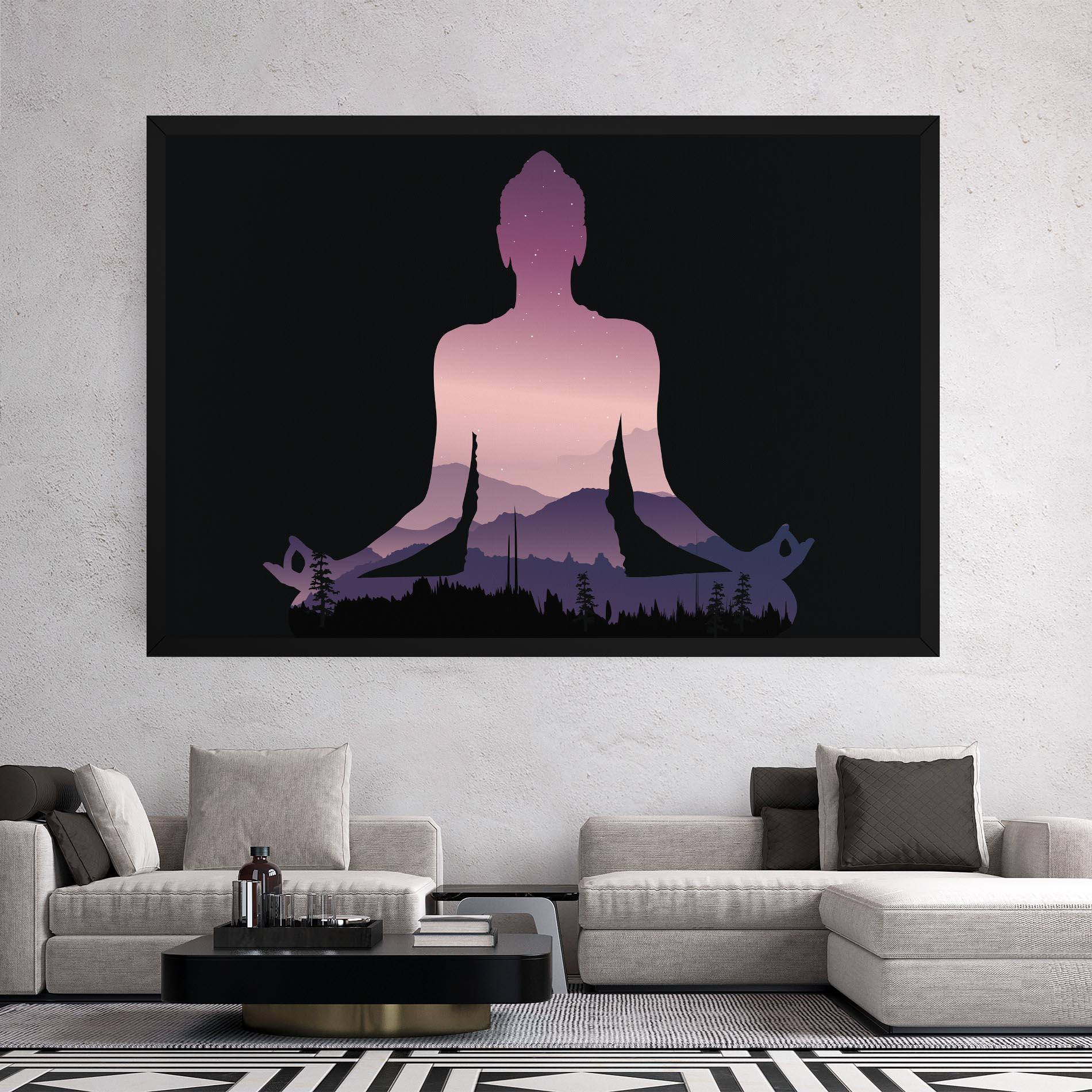 Leinwandbild Forest Star Yoga mockup 2