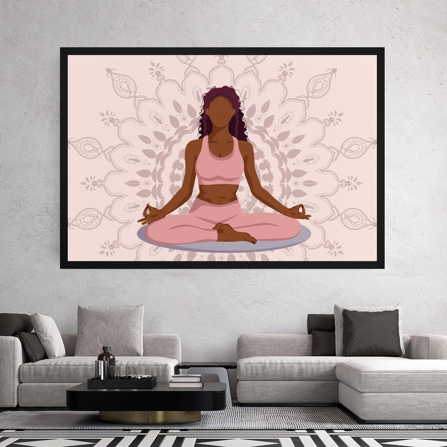 Leinwandbild Lotus Position mockup 2