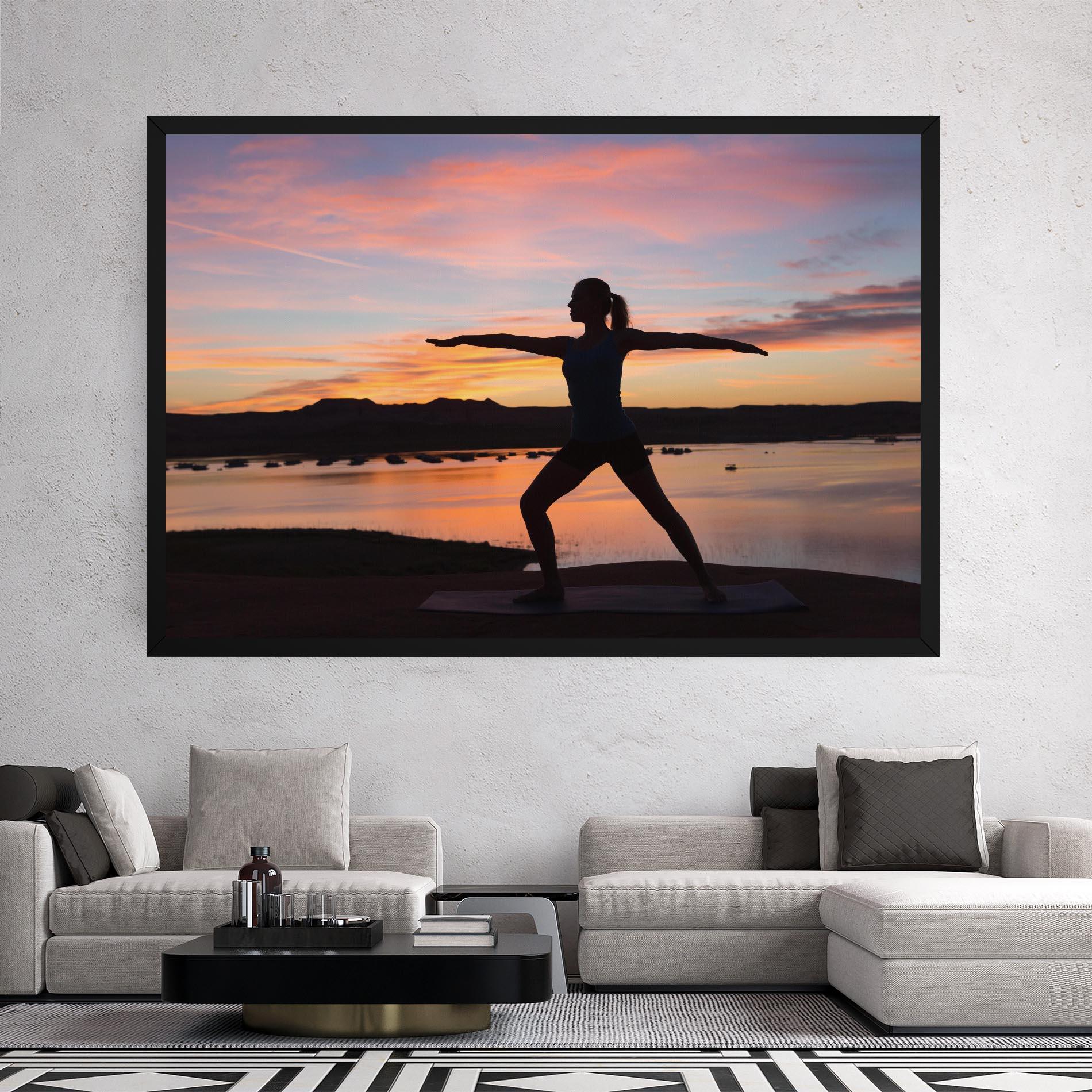 Leinwandbild Morning Yoga mockup 2