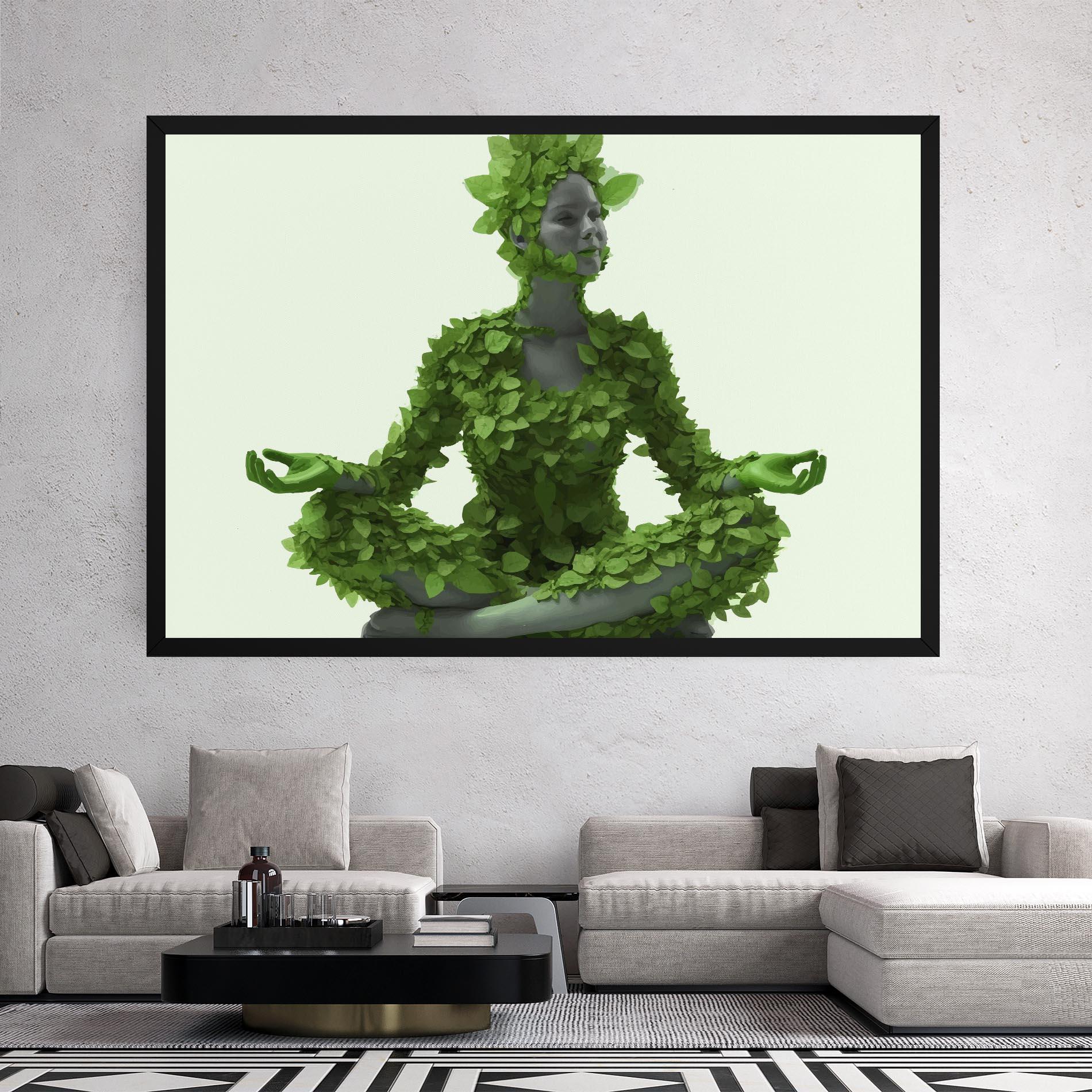 Leinwandbild Nature Yoga mockup 2