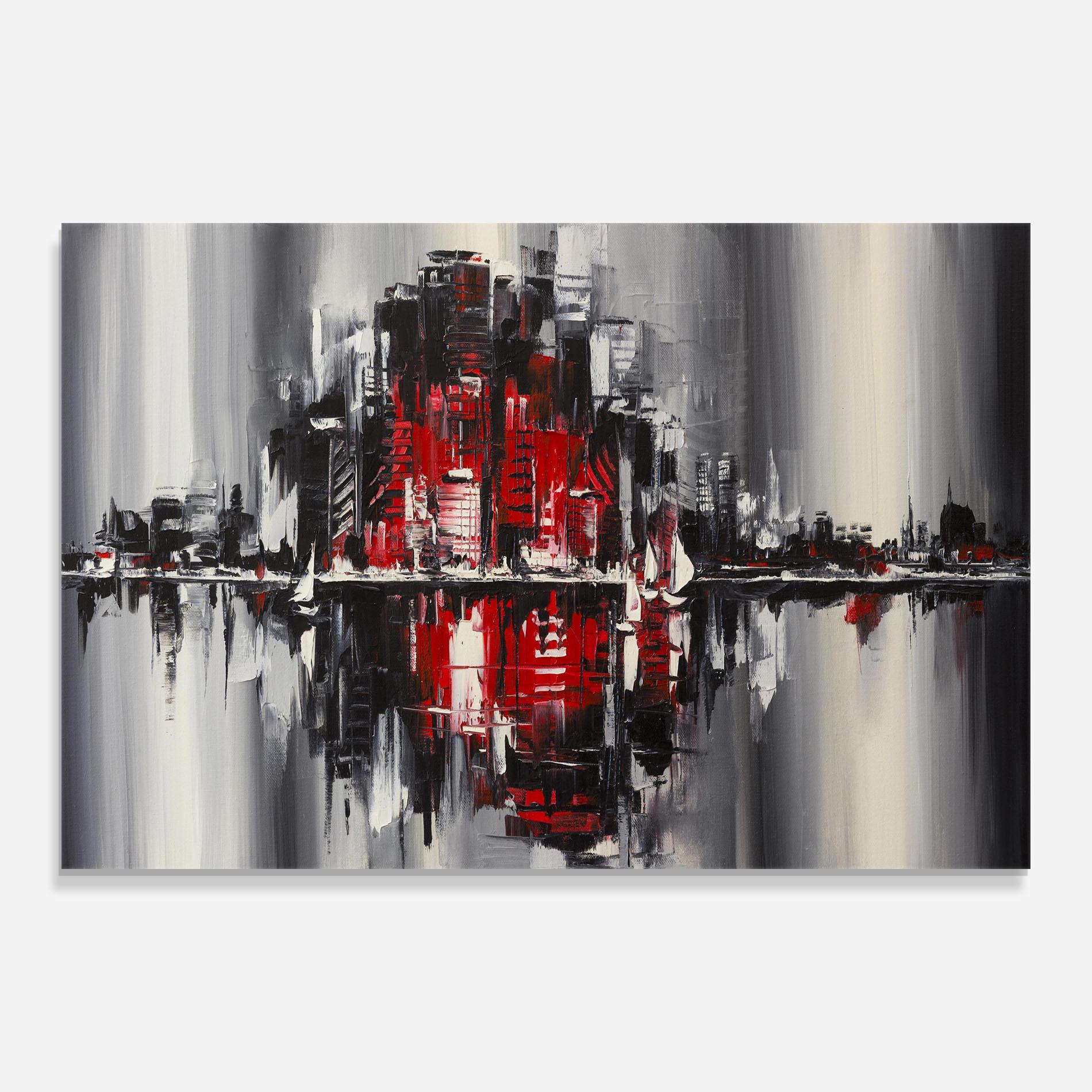 Glasbild Cityscape mockup 0