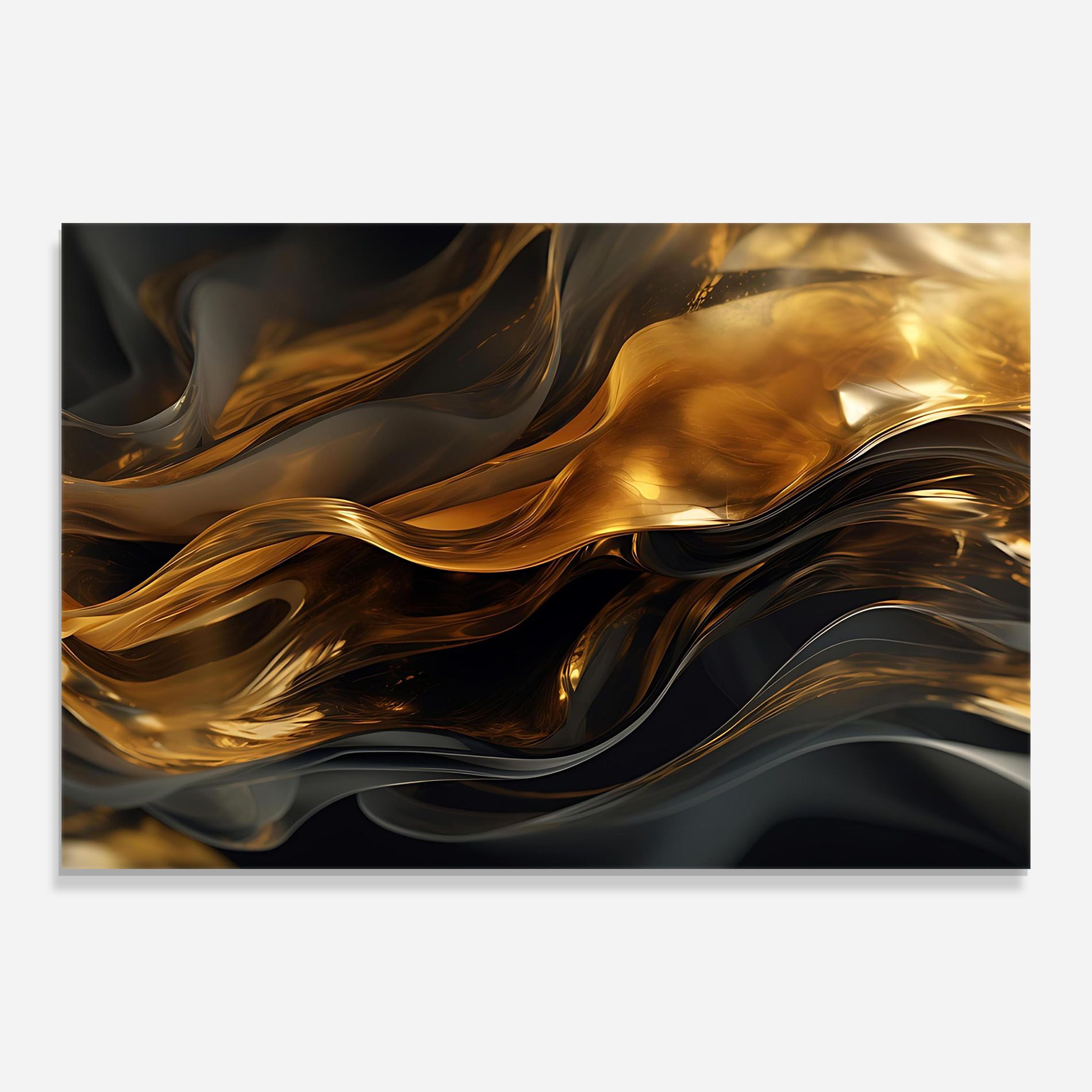 Gold With Black Wave mockup 0