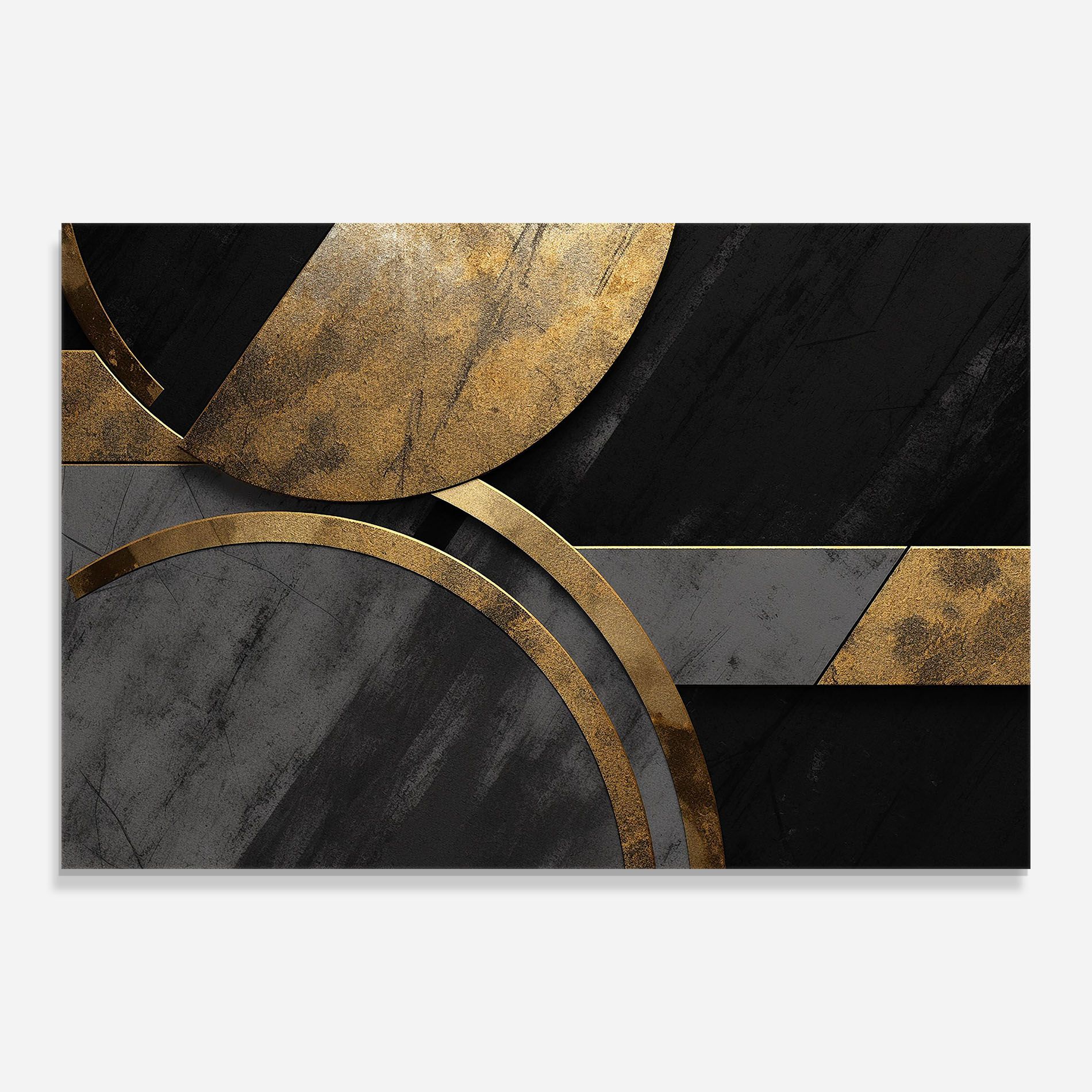 Grey With Gold Painting mockup 0