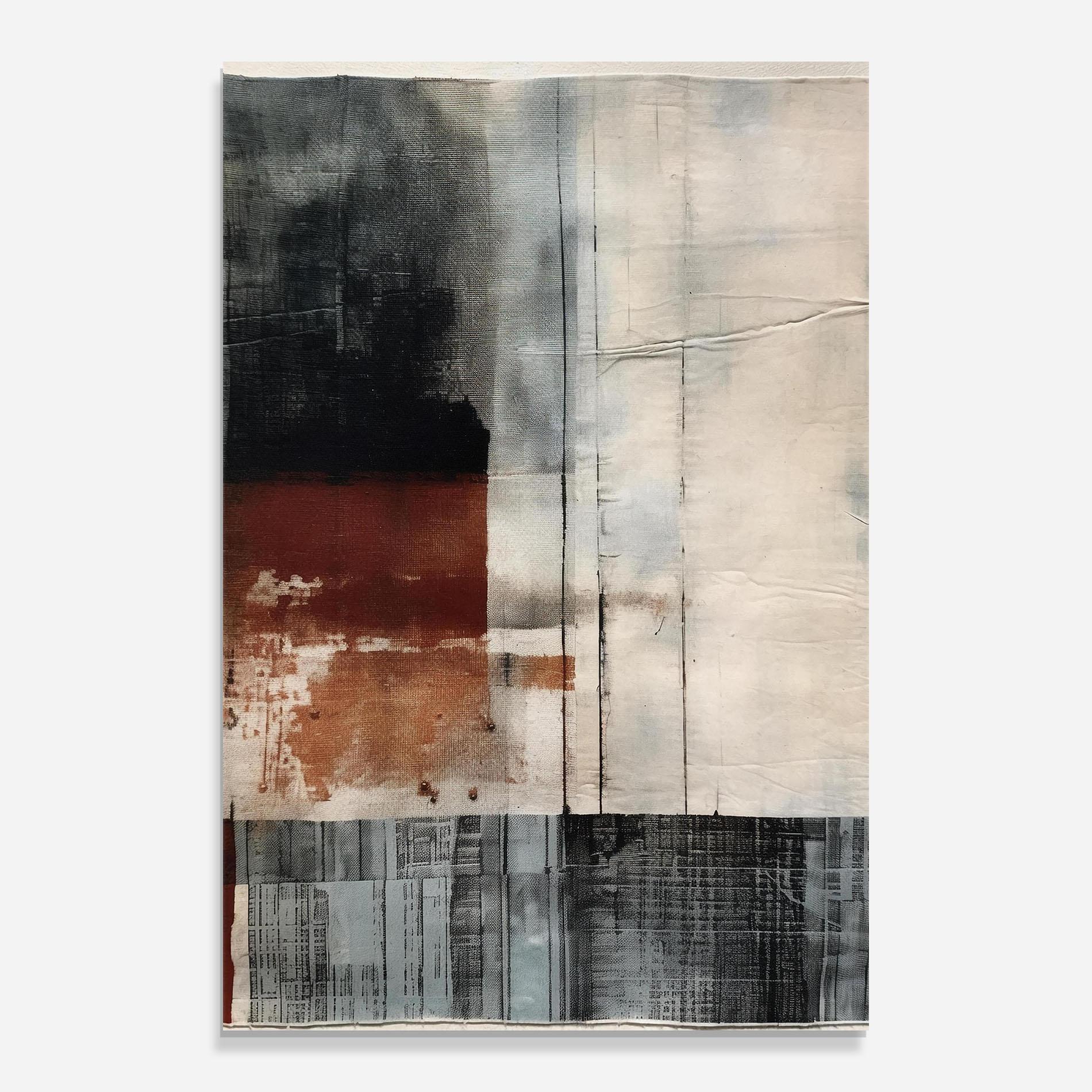 Glasbild Abstract Painting mockup 0