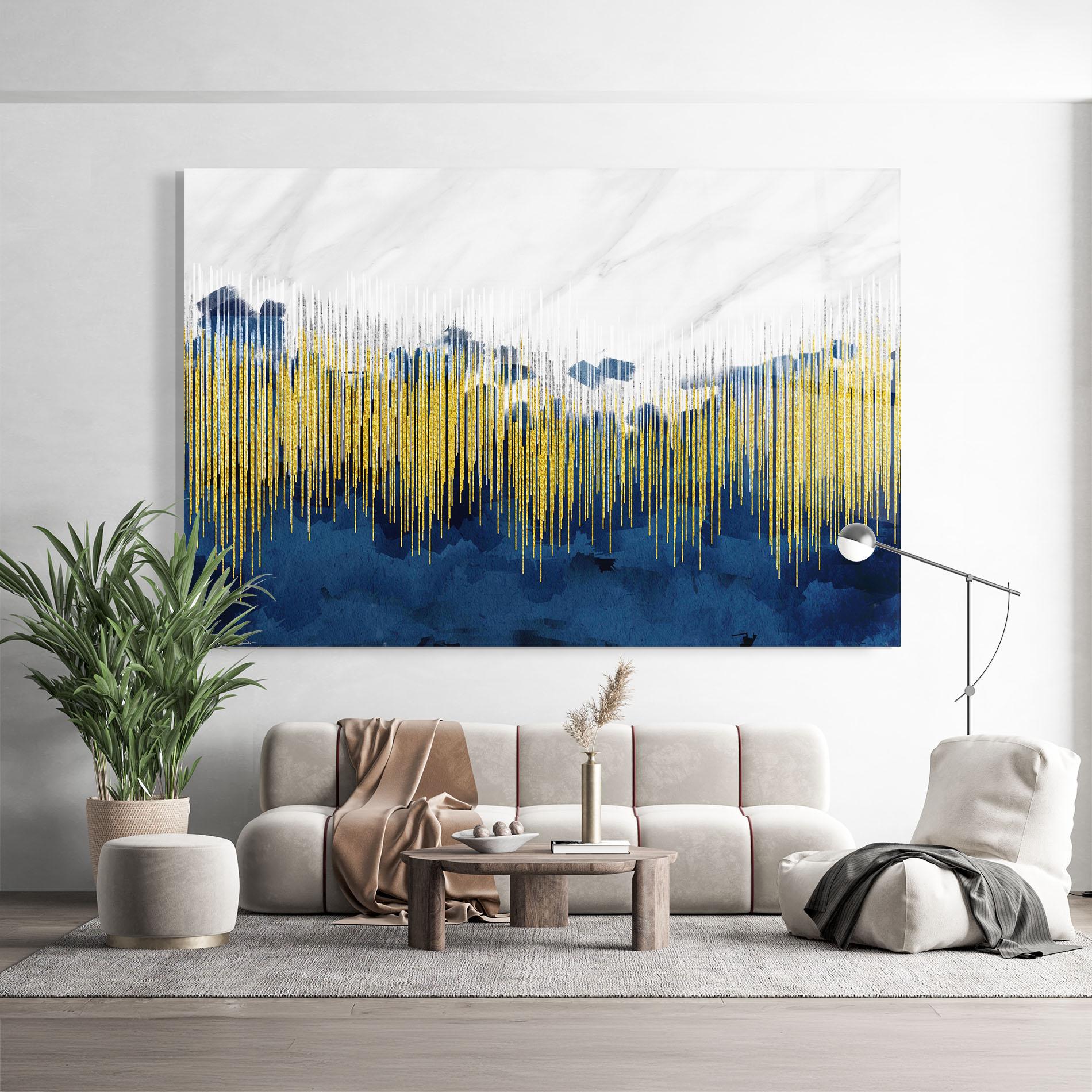 Glasbild Abstract Marble Art mockup 9