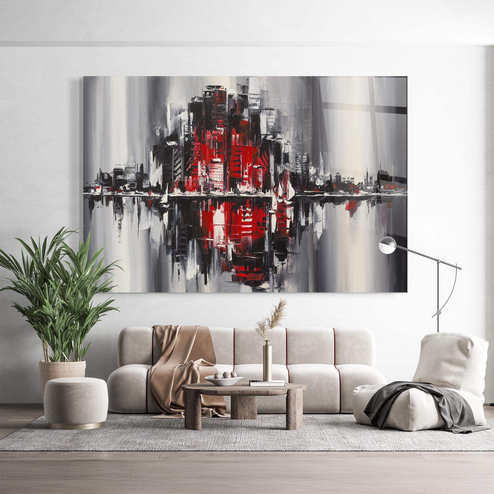 Glasbild Cityscape mockup 9