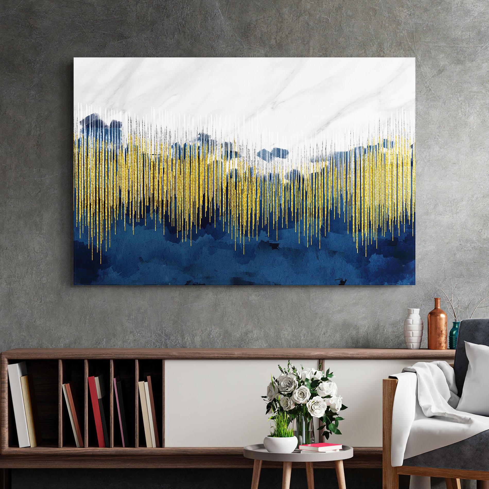 Glasbild Abstract Marble Art mockup 2